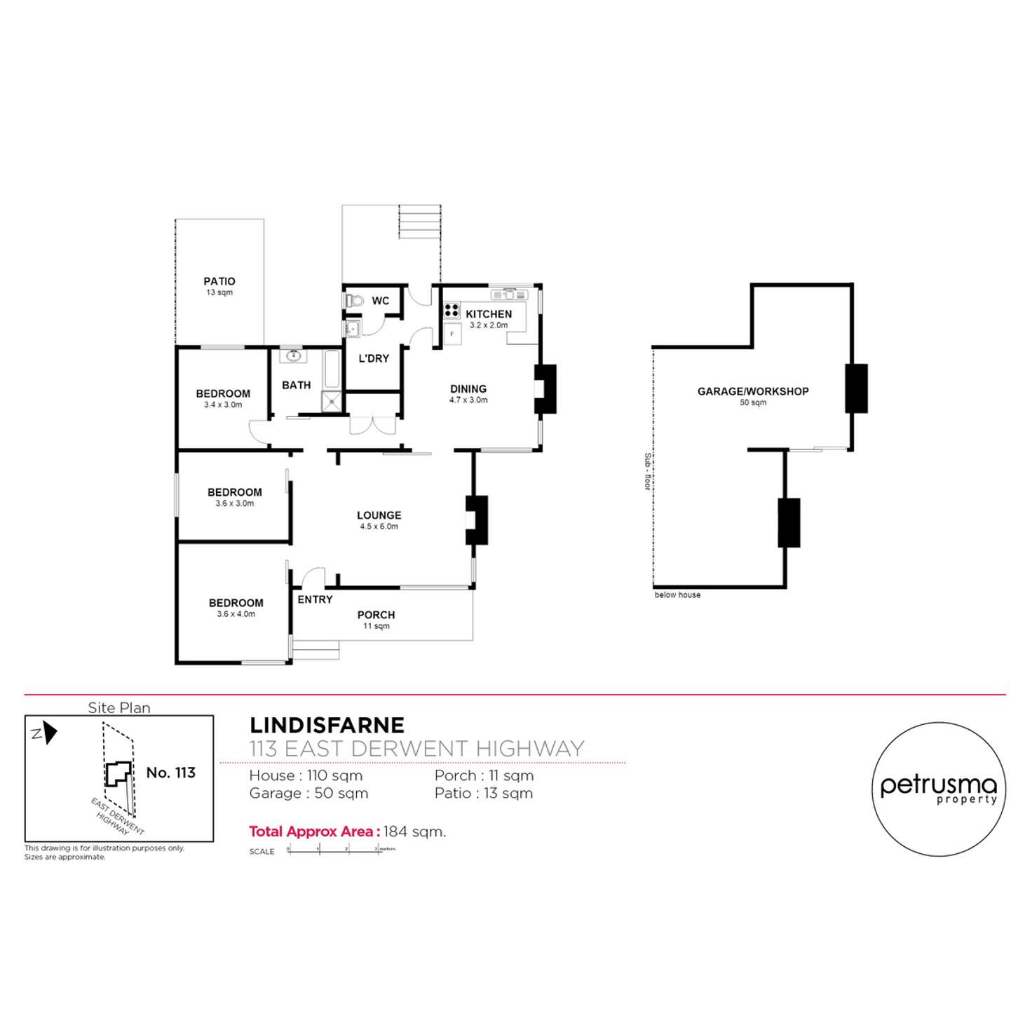 Floorplan of Homely house listing, 113 East Derwent Highway, Lindisfarne TAS 7015