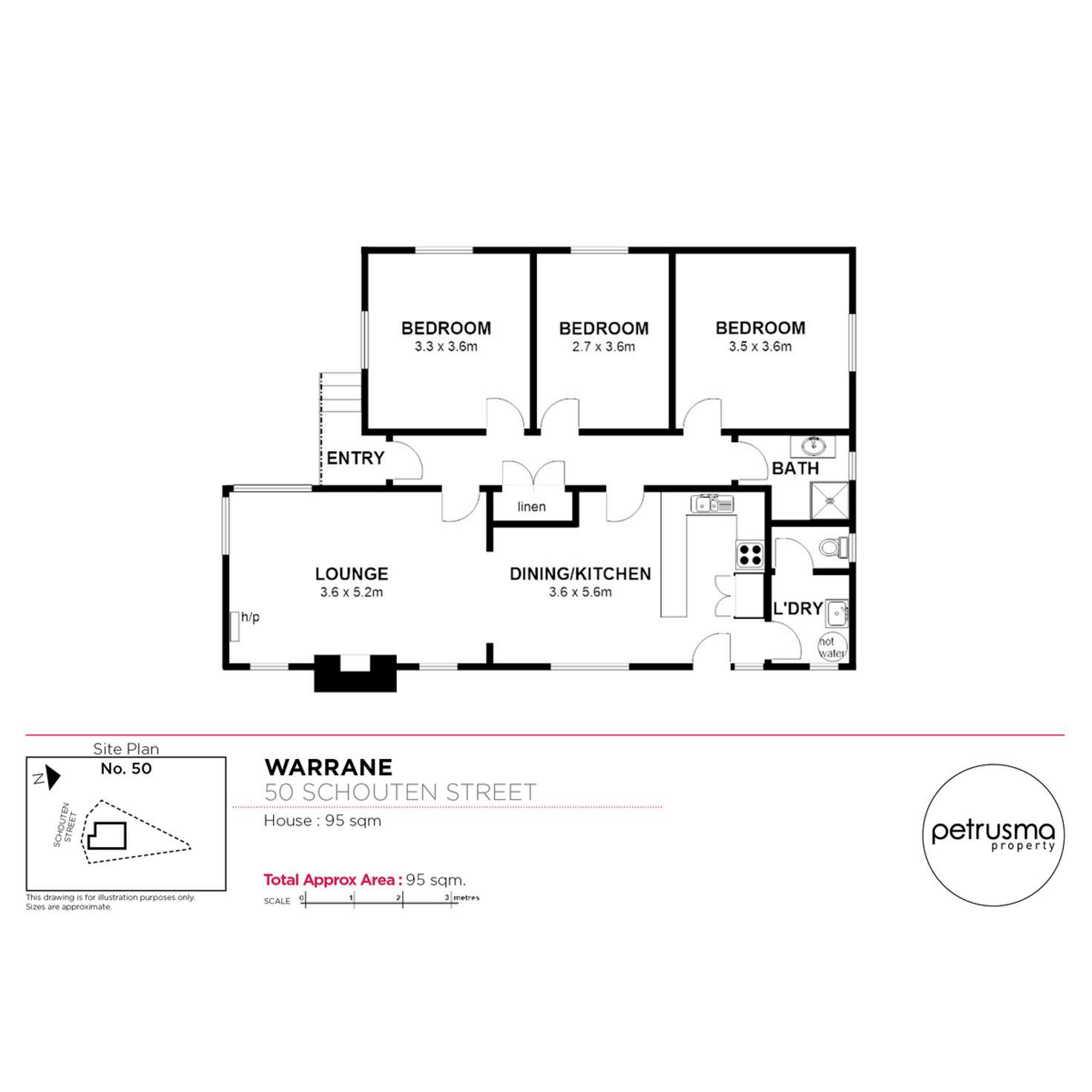 Floorplan of Homely house listing, 50 Schouten Street, Warrane TAS 7018
