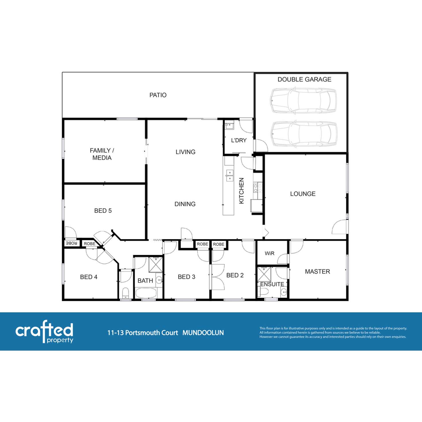 Floorplan of Homely house listing, 11 Portsmouth Court, Mundoolun QLD 4285