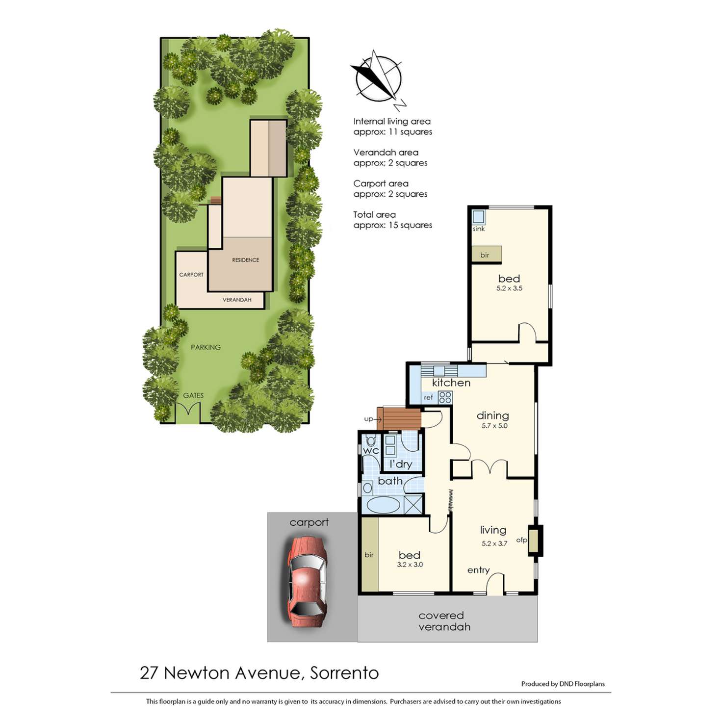 Floorplan of Homely house listing, 27 Newton Avenue, Sorrento VIC 3943