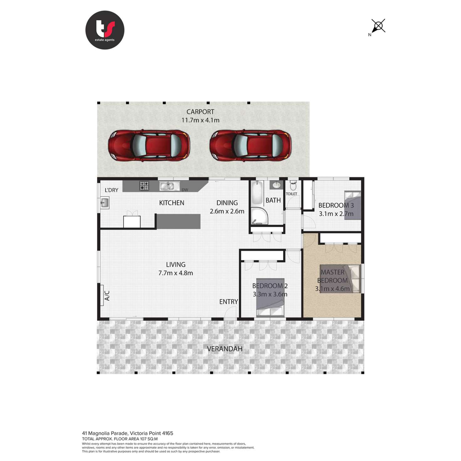 Floorplan of Homely house listing, 41 Magnolia Parade, Victoria Point QLD 4165