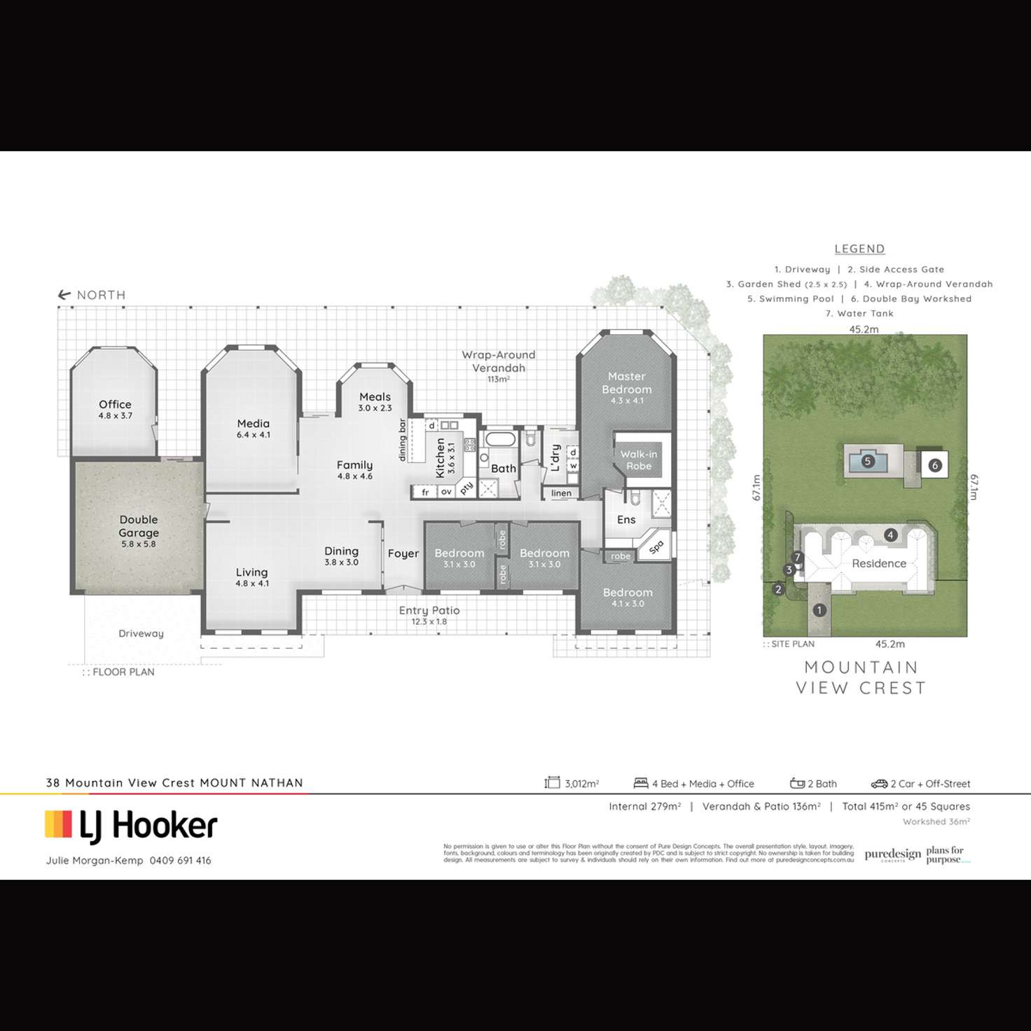 Floorplan of Homely house listing, 38 Mountain View Crest, Mount Nathan QLD 4211