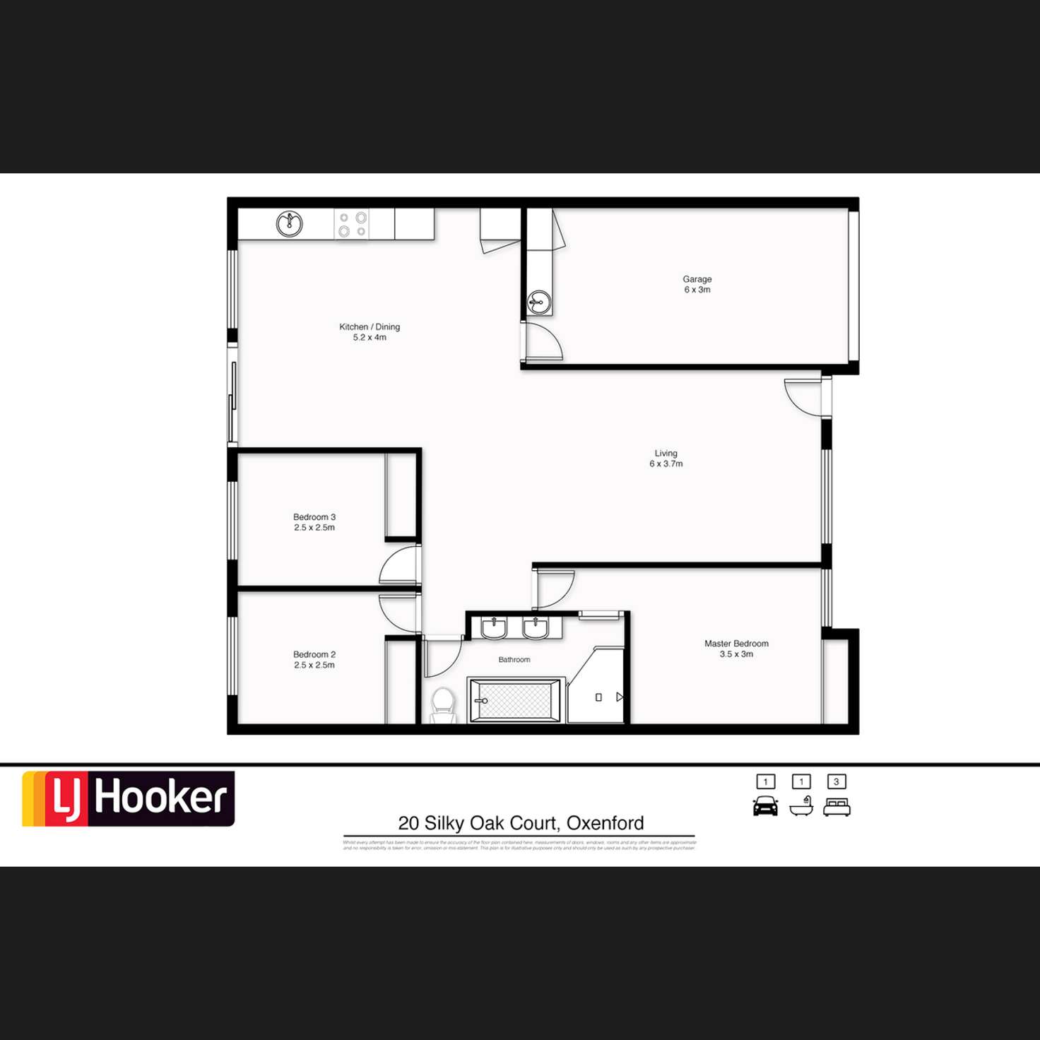 Floorplan of Homely unit listing, 20 Silky Oak Court, Oxenford QLD 4210