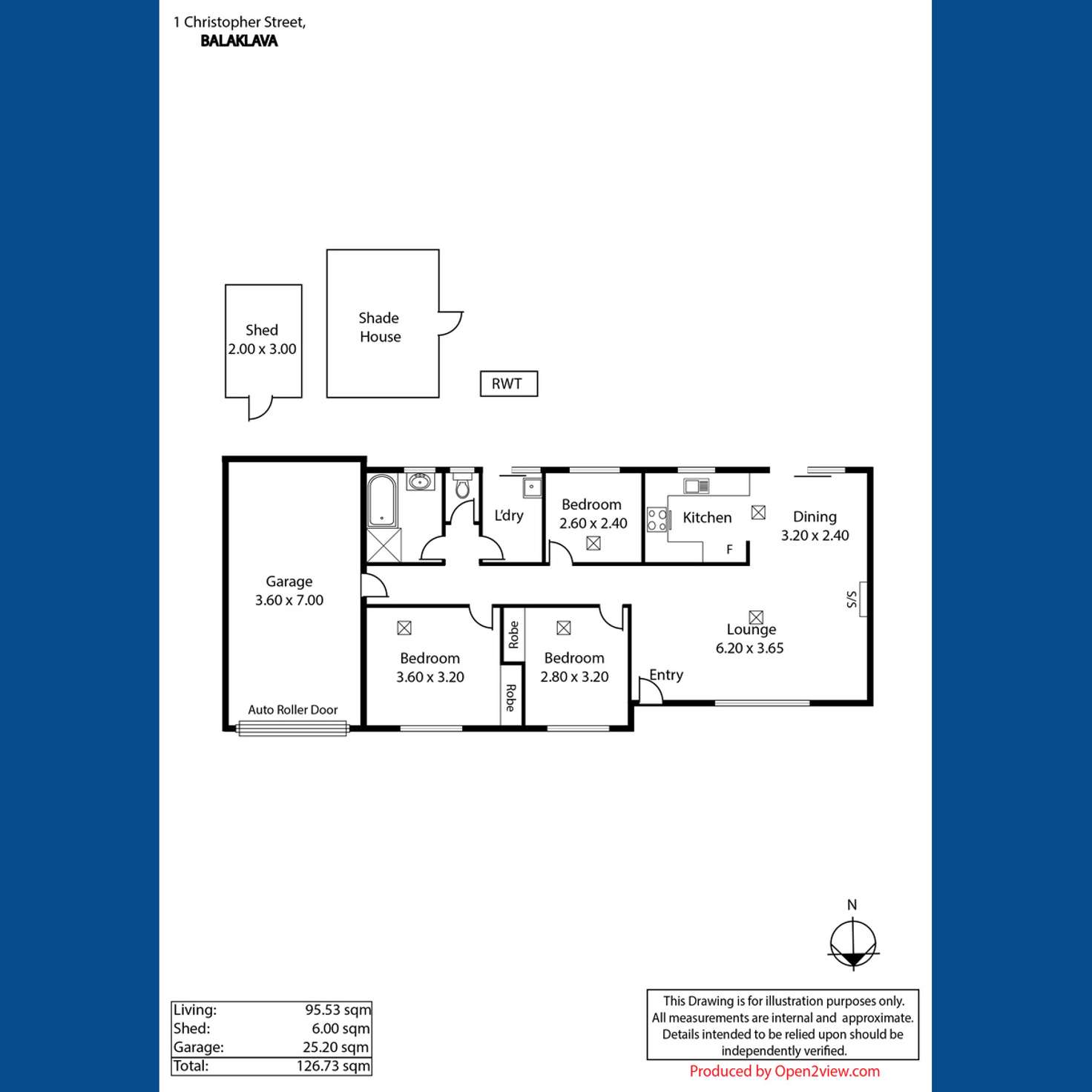 Floorplan of Homely house listing, 2B Christopher Street, Balaklava SA 5461