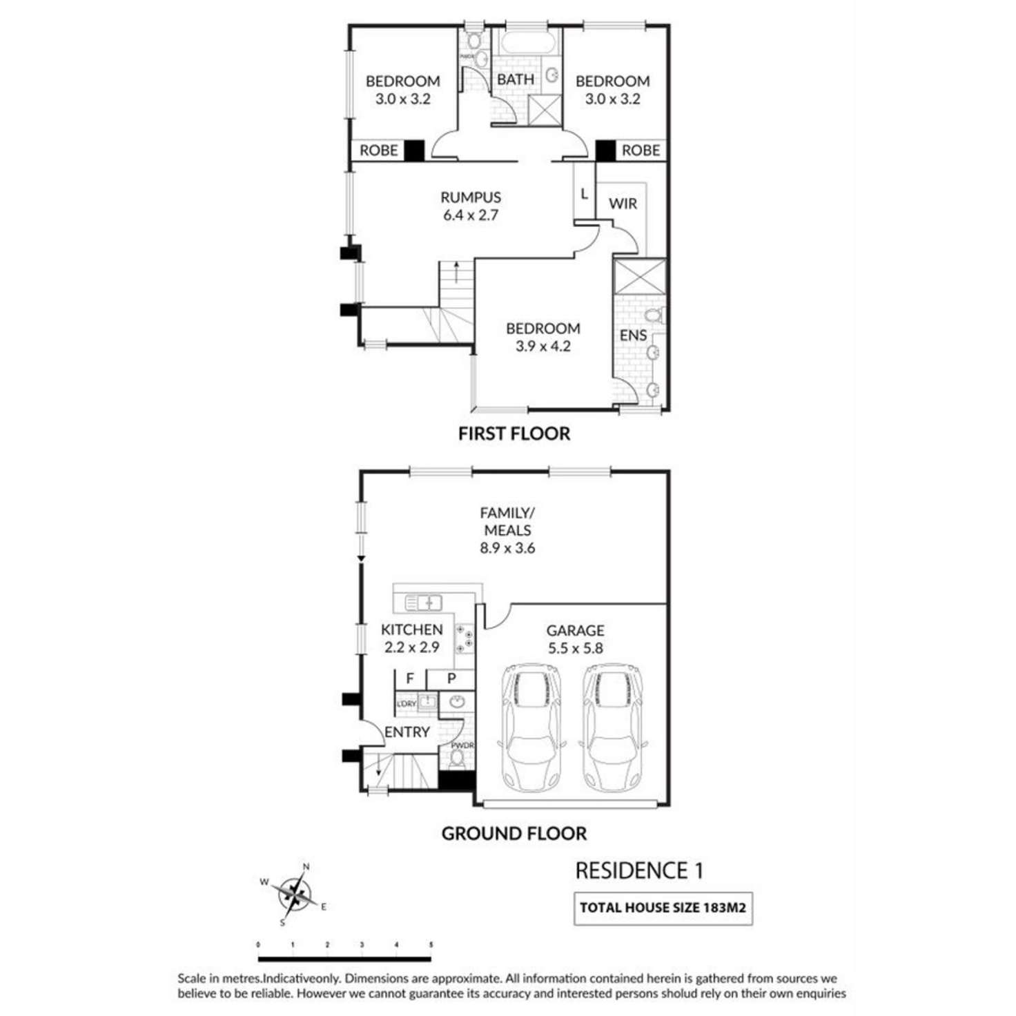 Floorplan of Homely townhouse listing, 1/8 Cardigan Avenue, Felixstow SA 5070