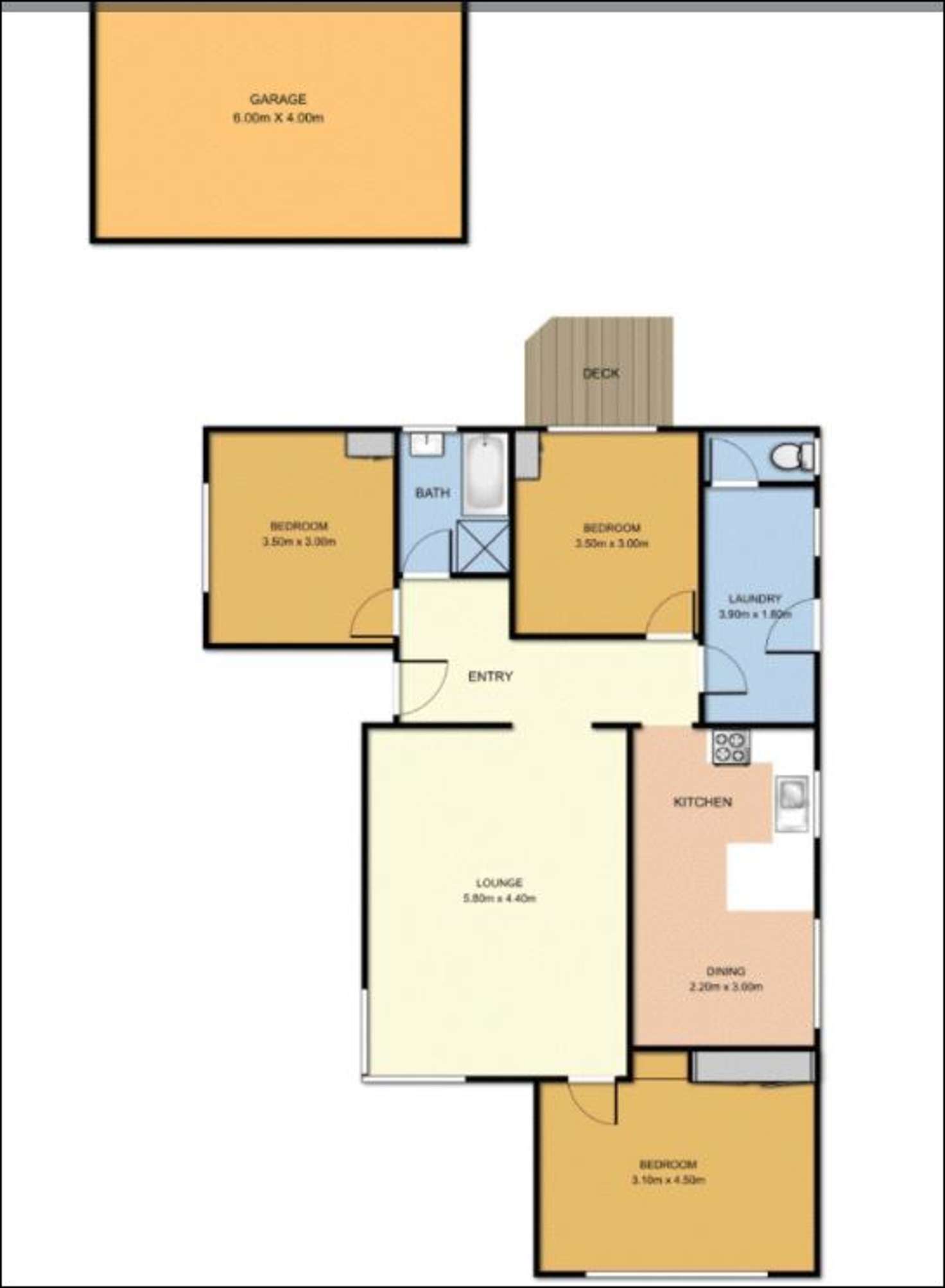 Floorplan of Homely house listing, 29 Claude Street, Seaford VIC 3198