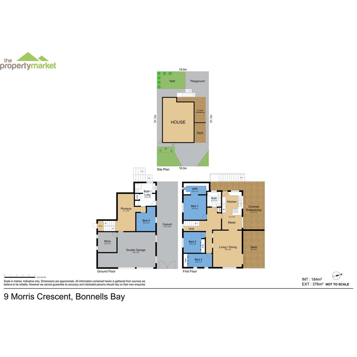 Floorplan of Homely house listing, 9 Morris Crescent, Bonnells Bay NSW 2264