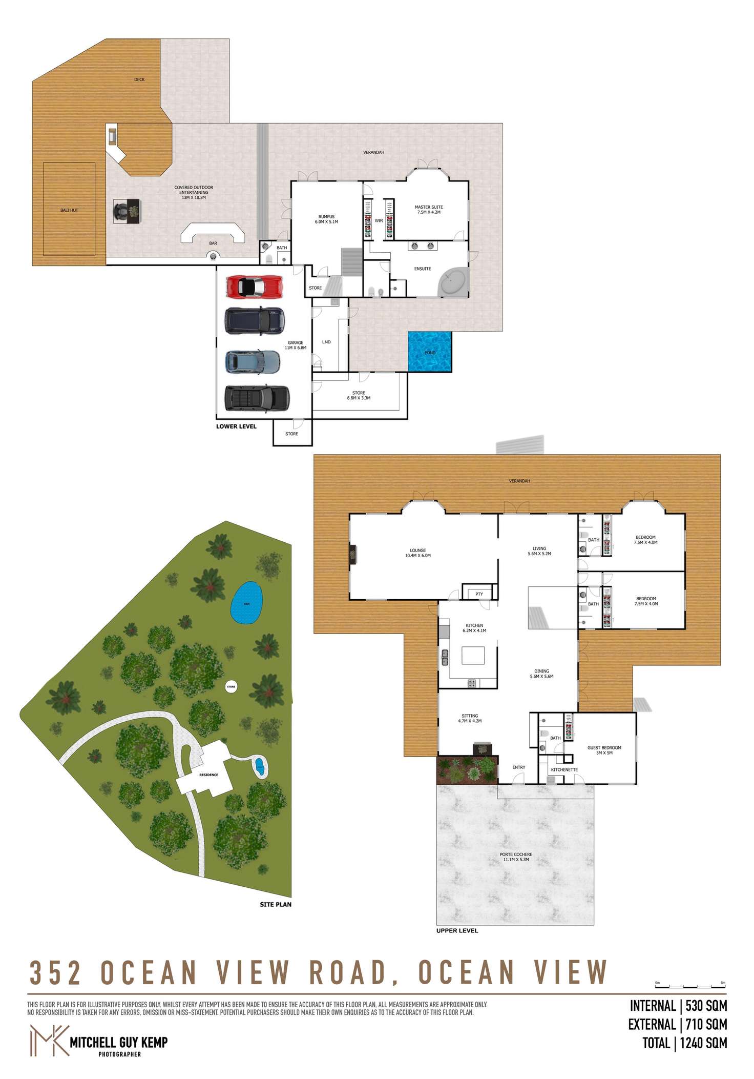 Floorplan of Homely house listing, 352 Ocean View Road, Ocean View QLD 4521