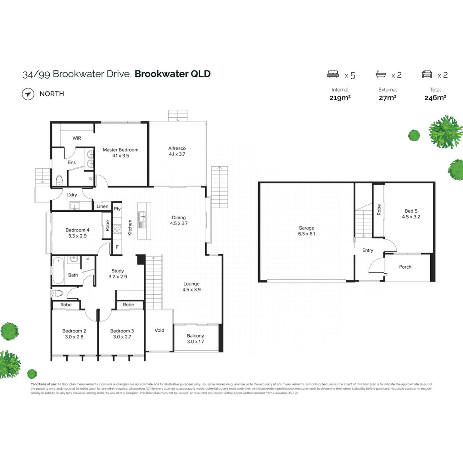 Floorplan of Homely house listing, 34/99 Brookwater Drive, Brookwater QLD 4300