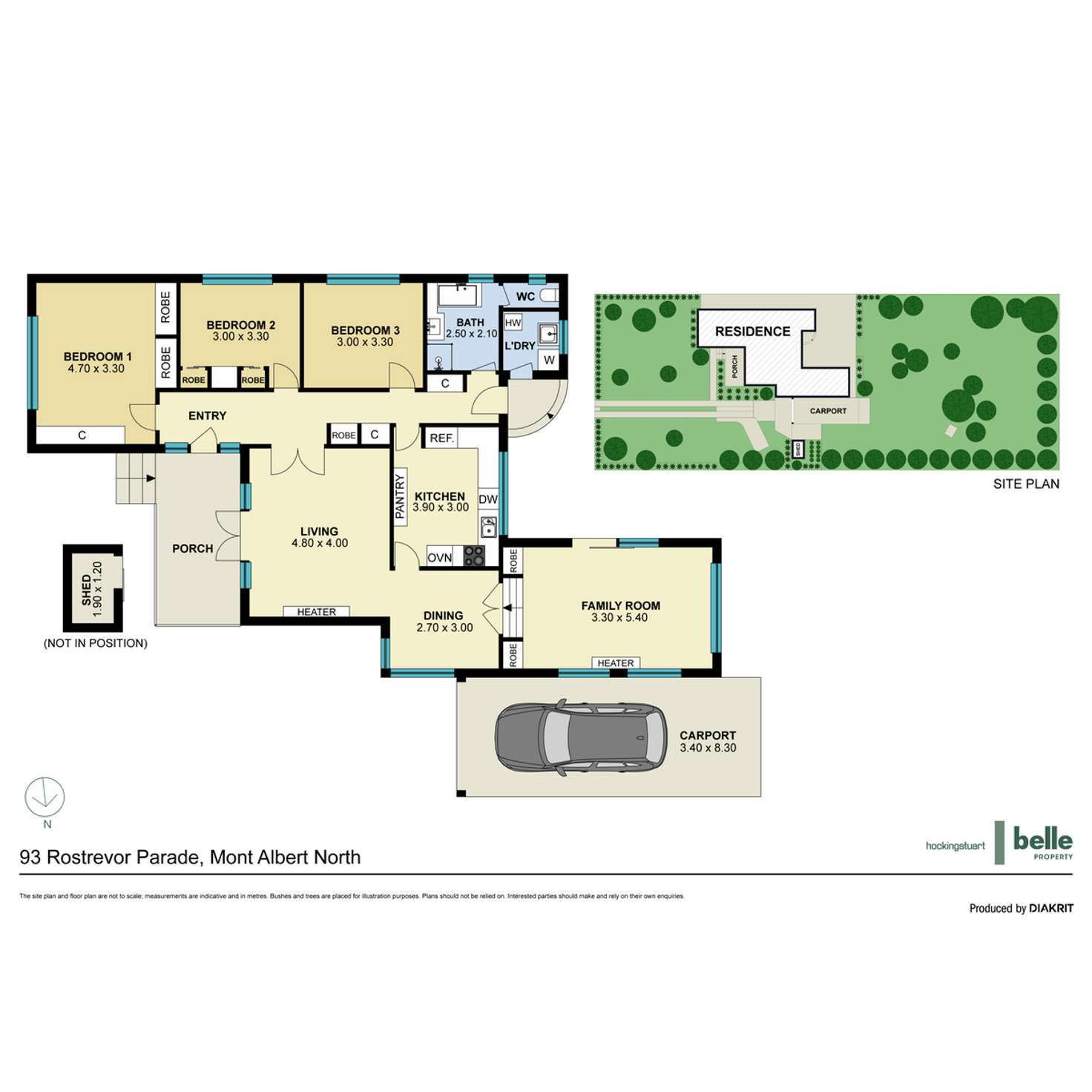 Floorplan of Homely house listing, 93 Rostrevor Parade, Mont Albert North VIC 3129