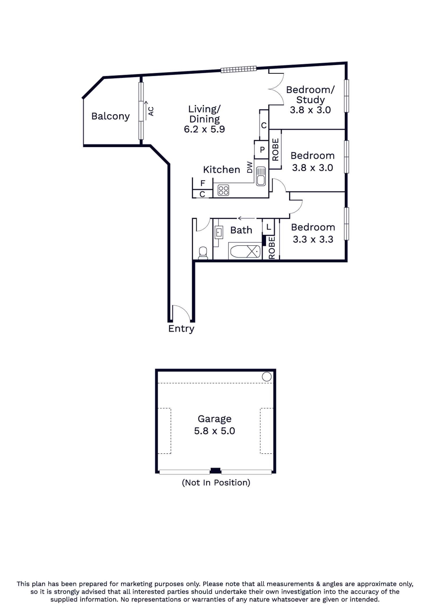 Floorplan of Homely apartment listing, 19/1 Sandown Road, Ascot Vale VIC 3032