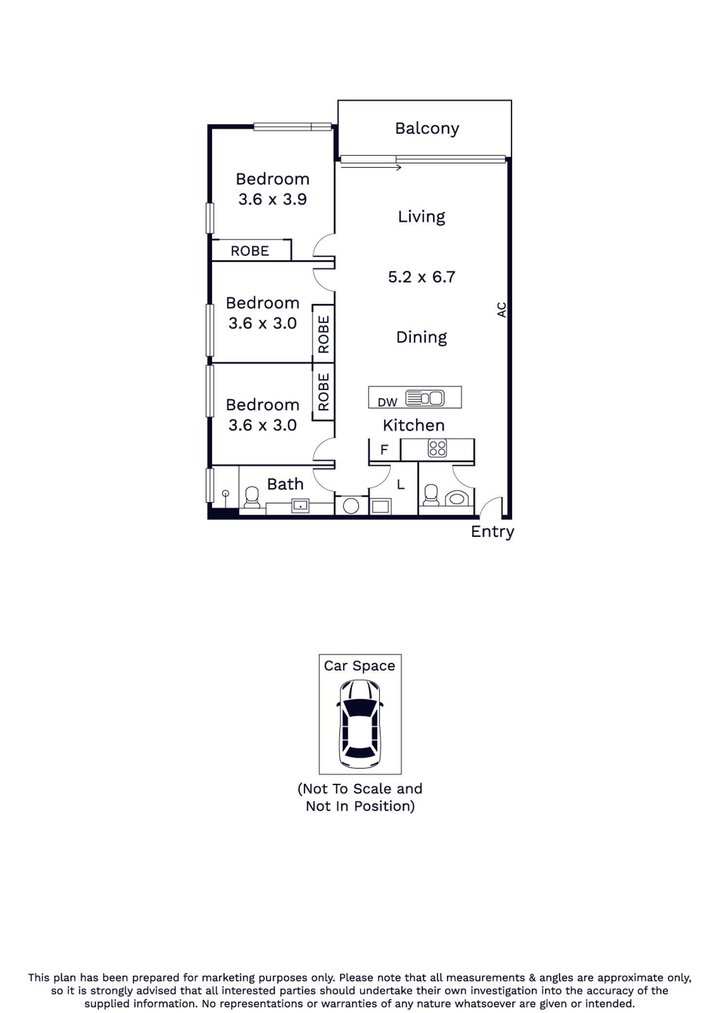 Floorplan of Homely apartment listing, 20/42A Byron Street, Footscray VIC 3011