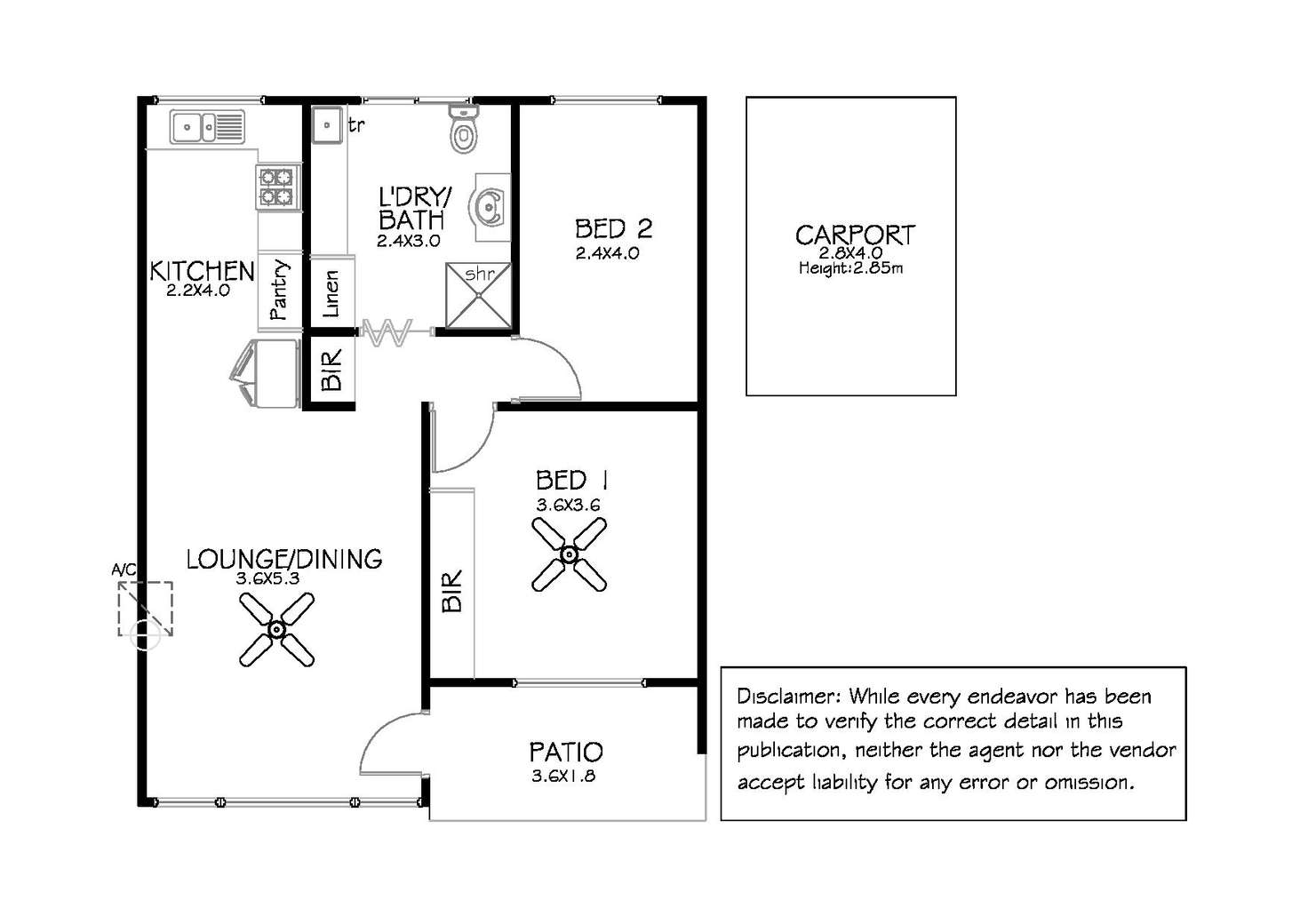 Floorplan of Homely unit listing, 5/44 Lincoln Highway, Port Lincoln SA 5606