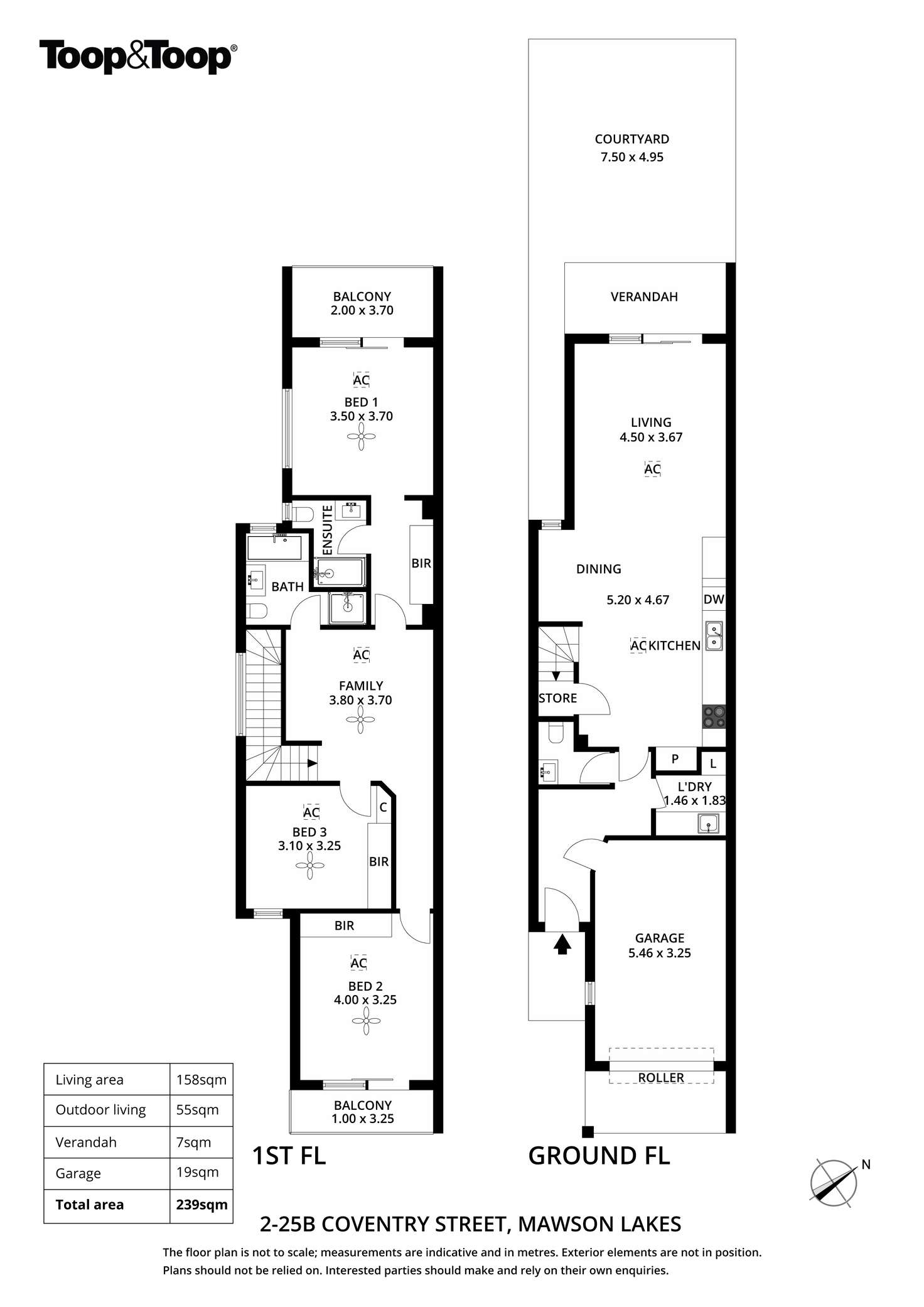 Floorplan of Homely house listing, 2/25B Coventry Street, Mawson Lakes SA 5095