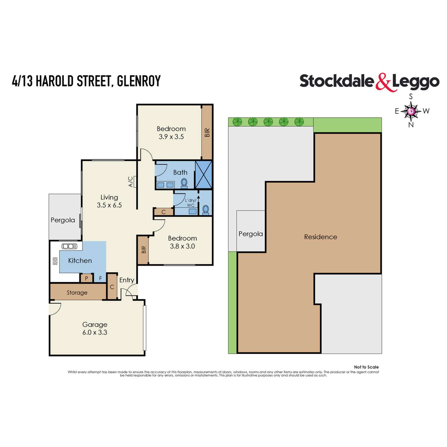 Floorplan of Homely unit listing, 4/13 Harold Street, Glenroy VIC 3046