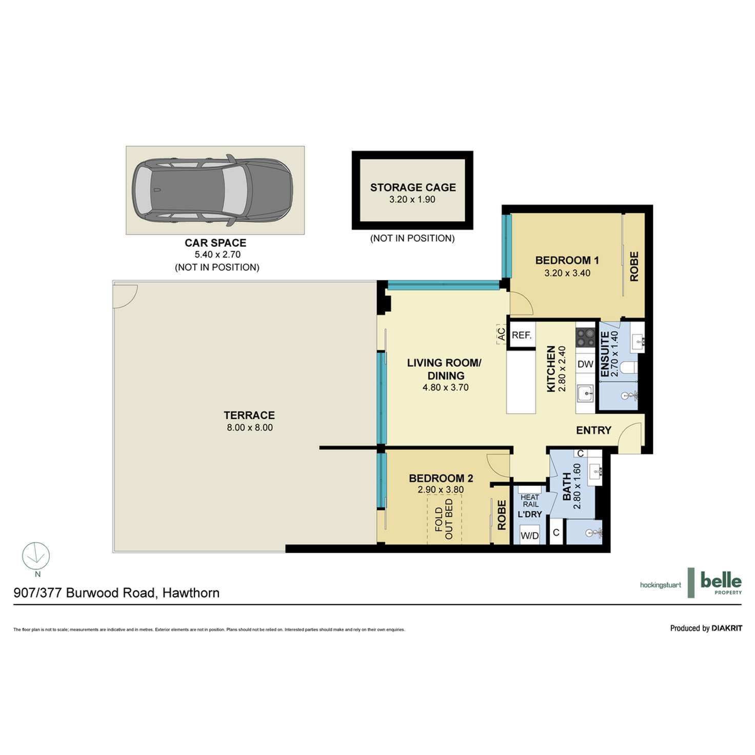 Floorplan of Homely apartment listing, 907/377 Burwood Road, Hawthorn VIC 3122