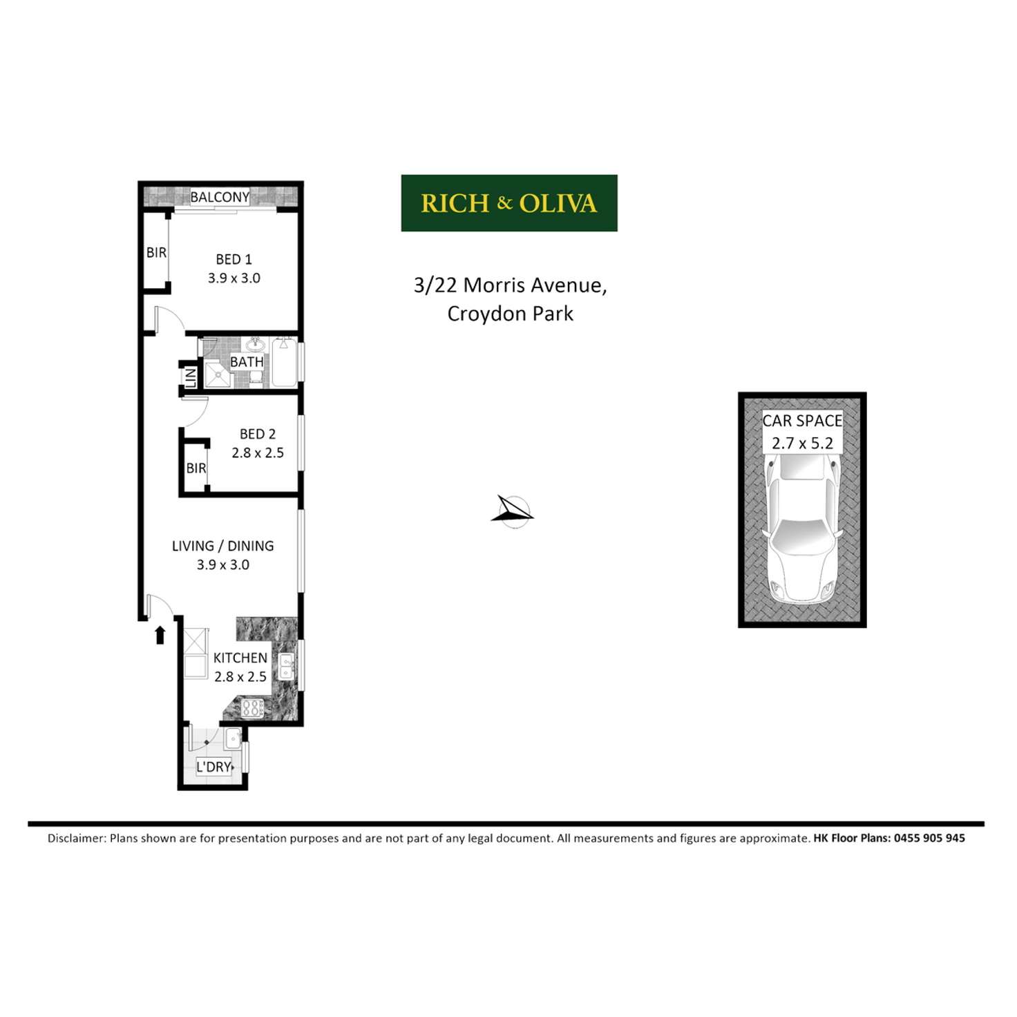 Floorplan of Homely apartment listing, 3/22 Morris Avenue, Croydon Park NSW 2133