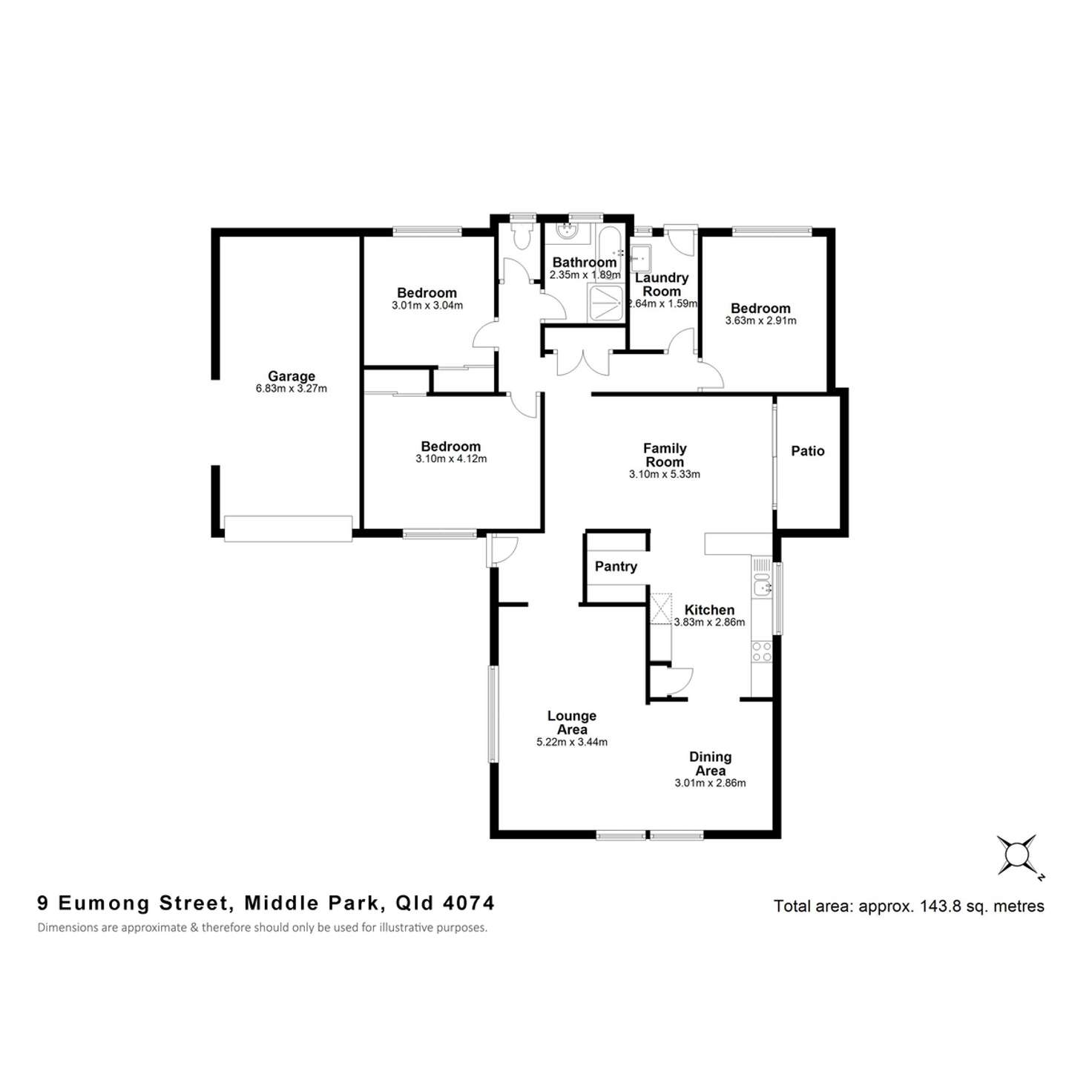 Floorplan of Homely house listing, 9 Eumong Street, Middle Park QLD 4074