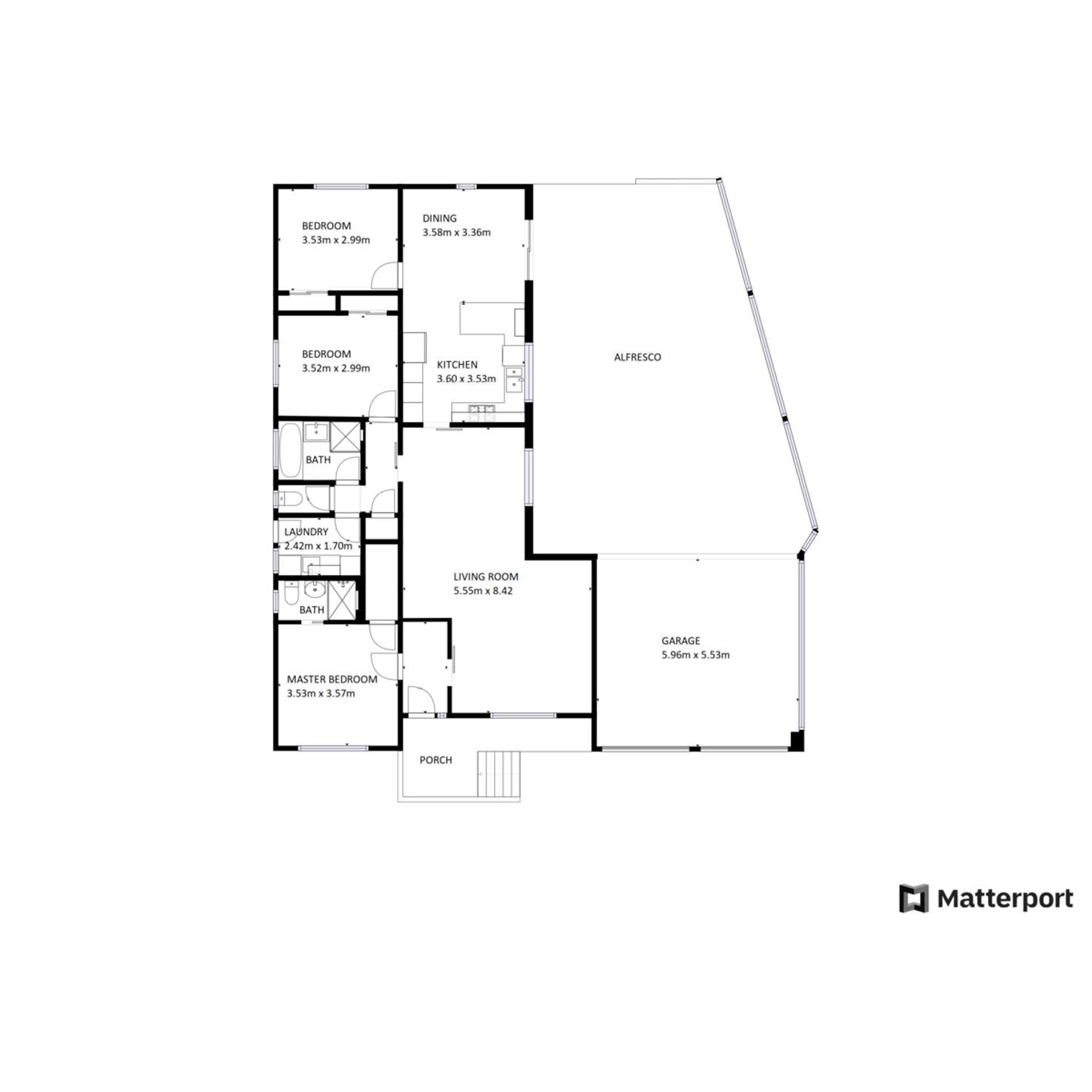 Floorplan of Homely house listing, 61 Marshall Street, Wodonga VIC 3690