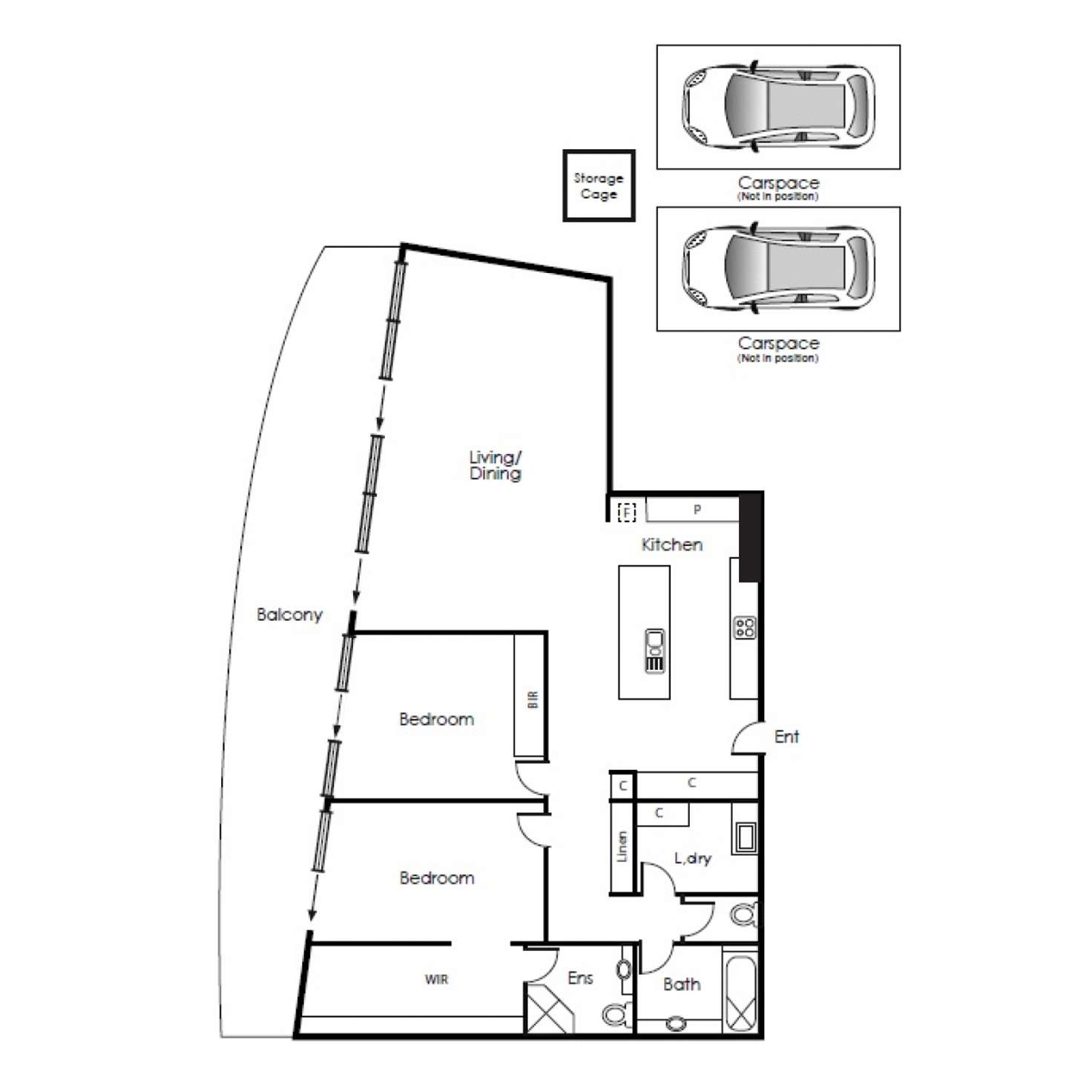 Floorplan of Homely apartment listing, 503/65 Beach Street, Port Melbourne VIC 3207