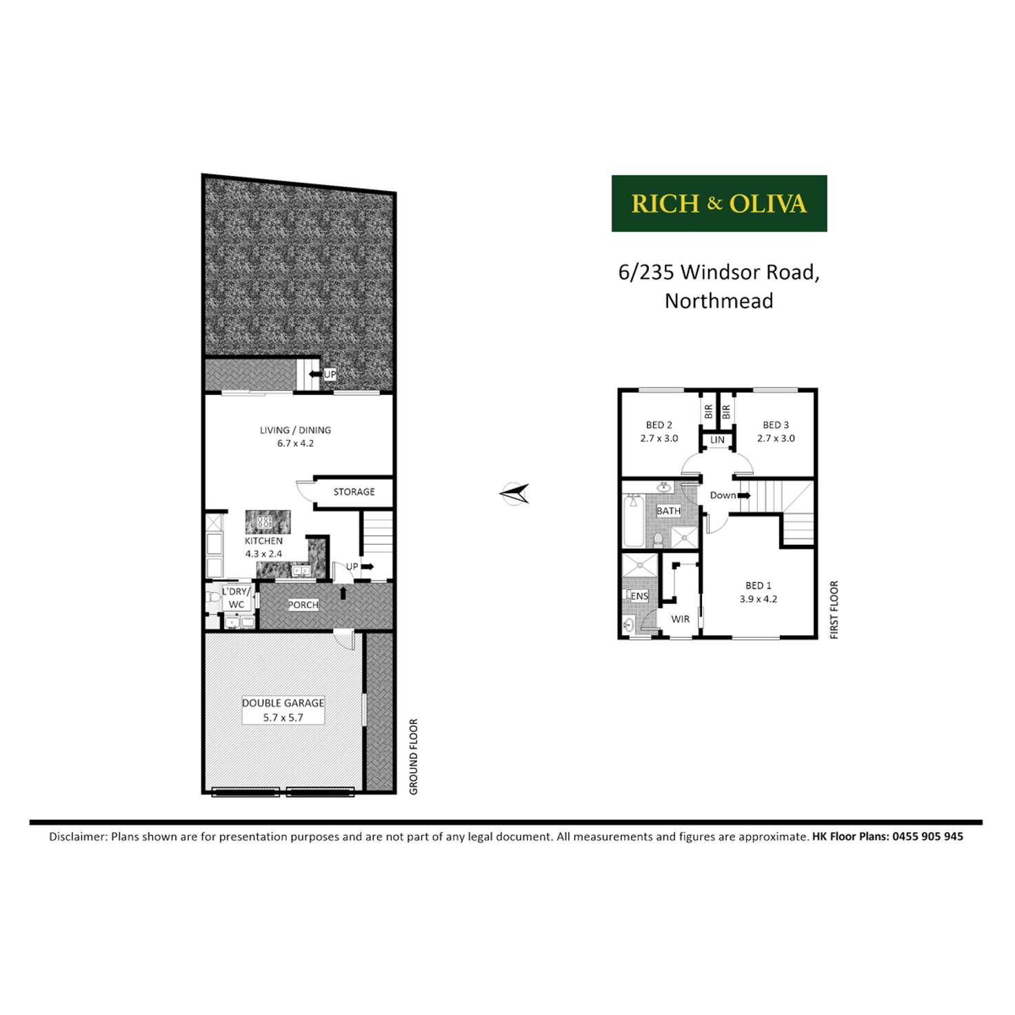 Floorplan of Homely townhouse listing, 6/235 Windsor Road, Northmead NSW 2152