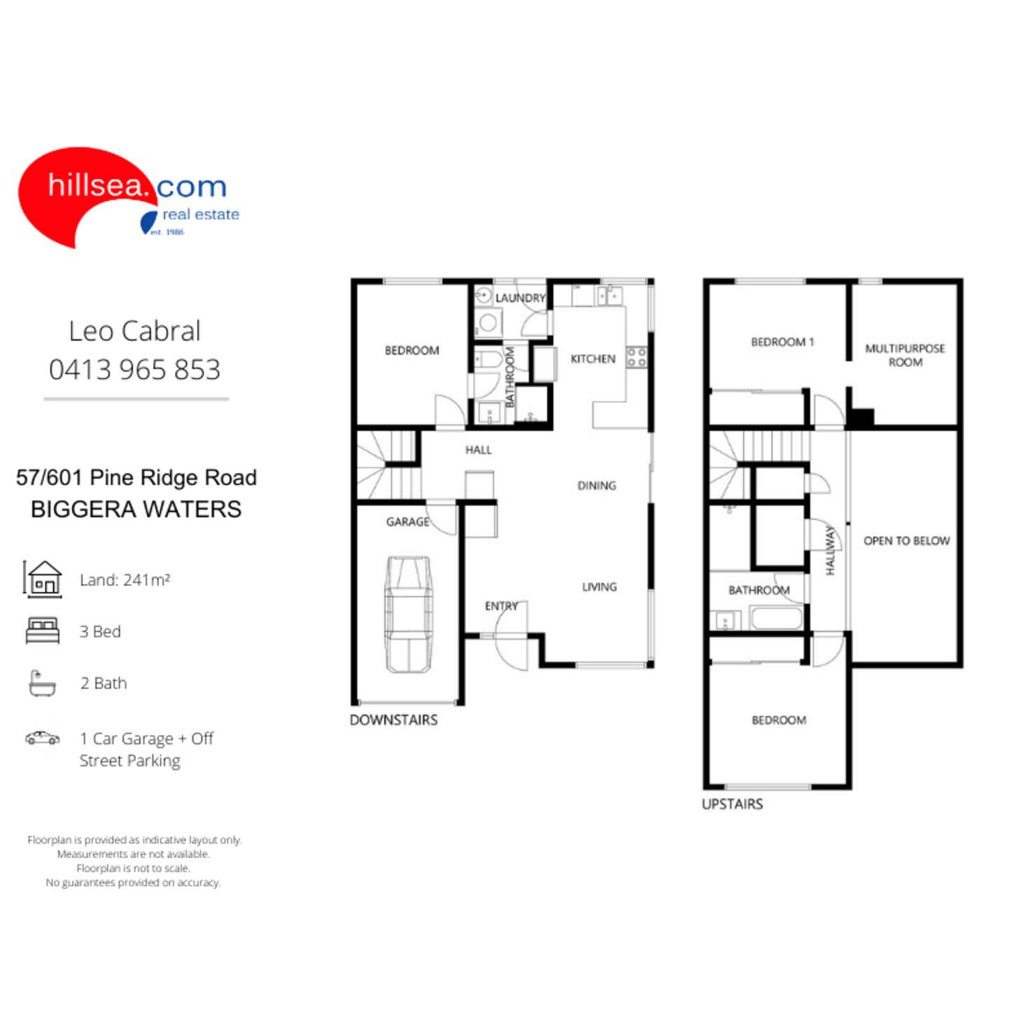 Floorplan of Homely townhouse listing, 57/601 Pine Ridge Road, Biggera Waters QLD 4216