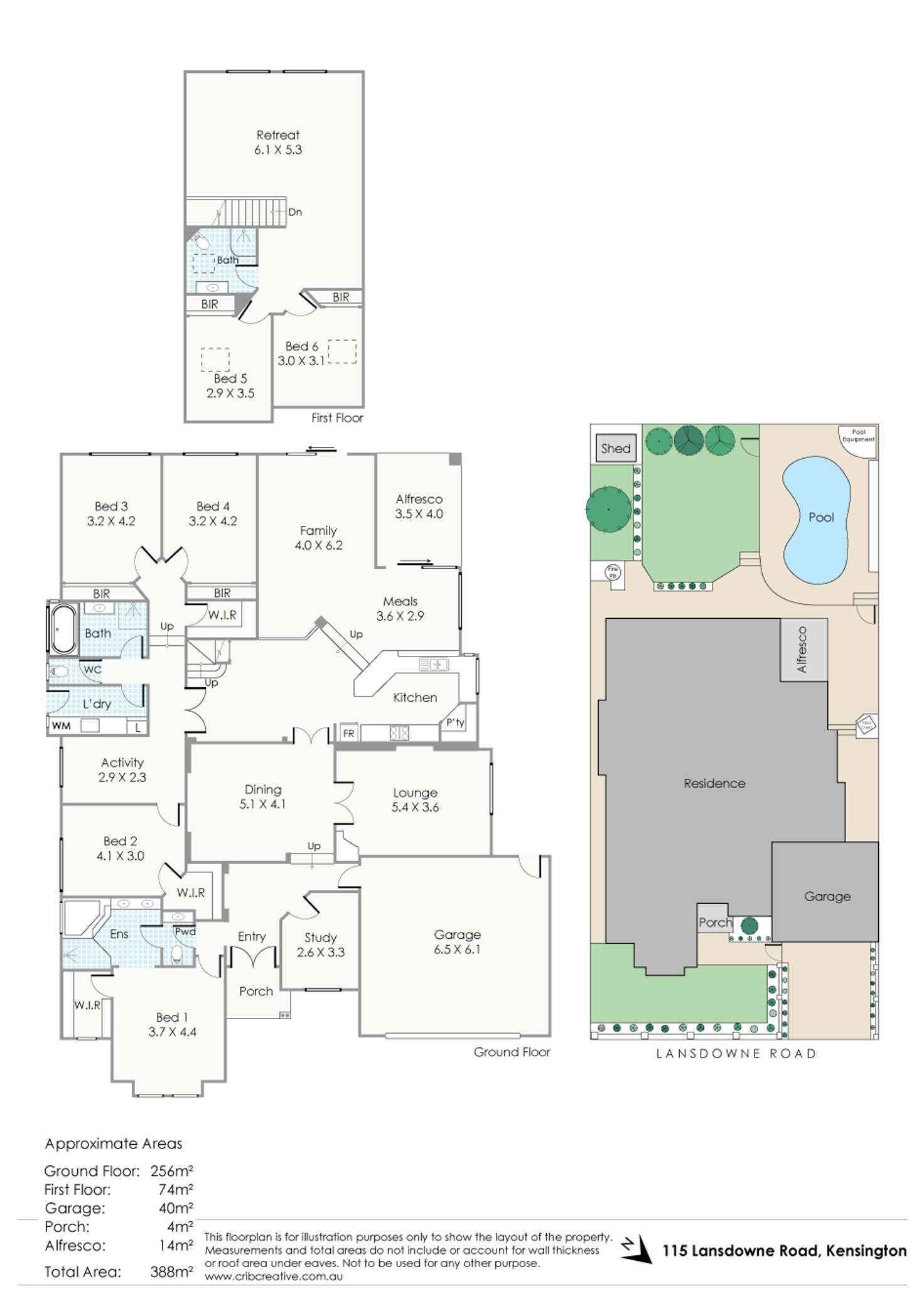 Floorplan of Homely house listing, 115 Lansdowne Road, Kensington WA 6151