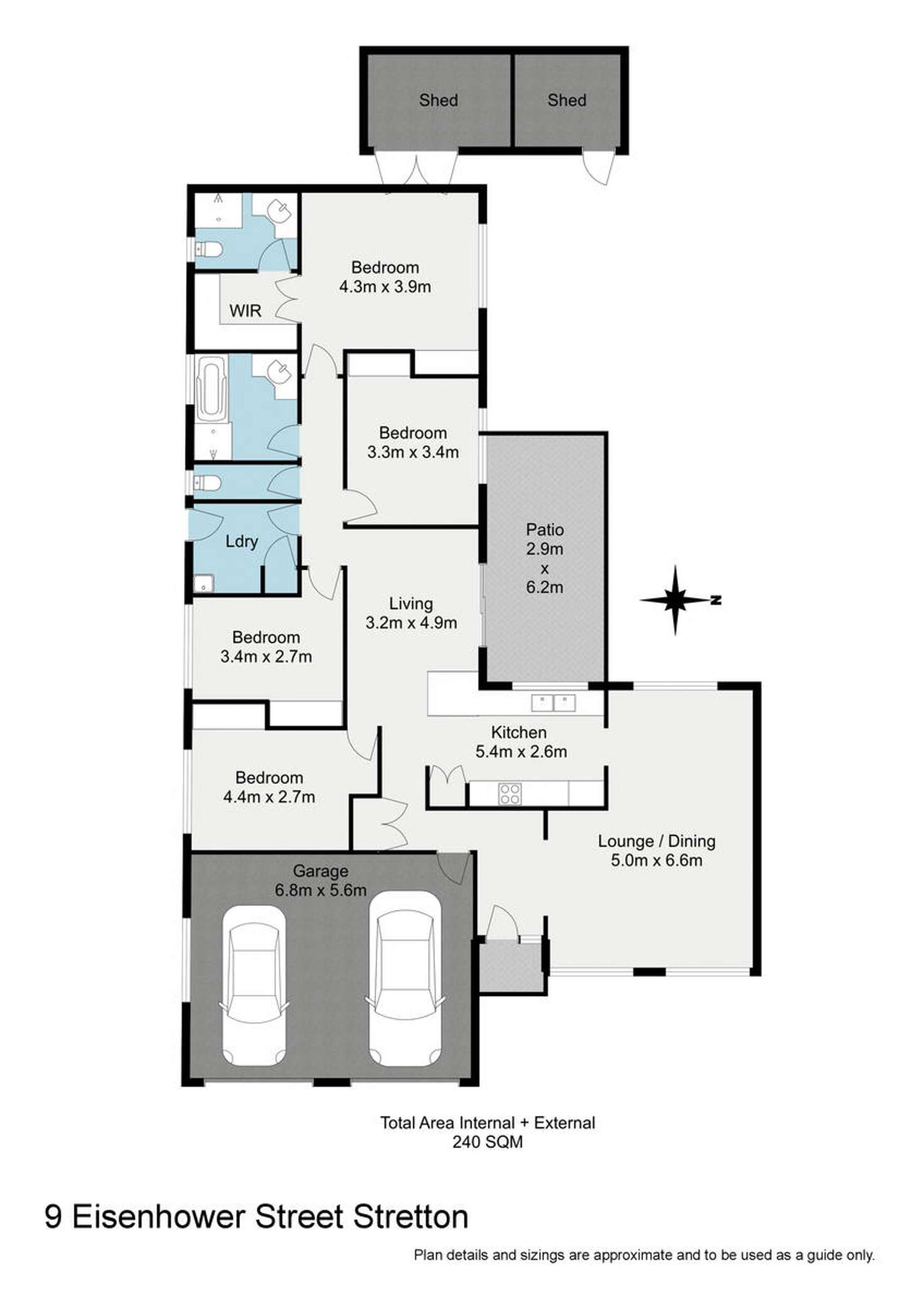 Floorplan of Homely house listing, 9 Eisenhower Street, Stretton QLD 4116