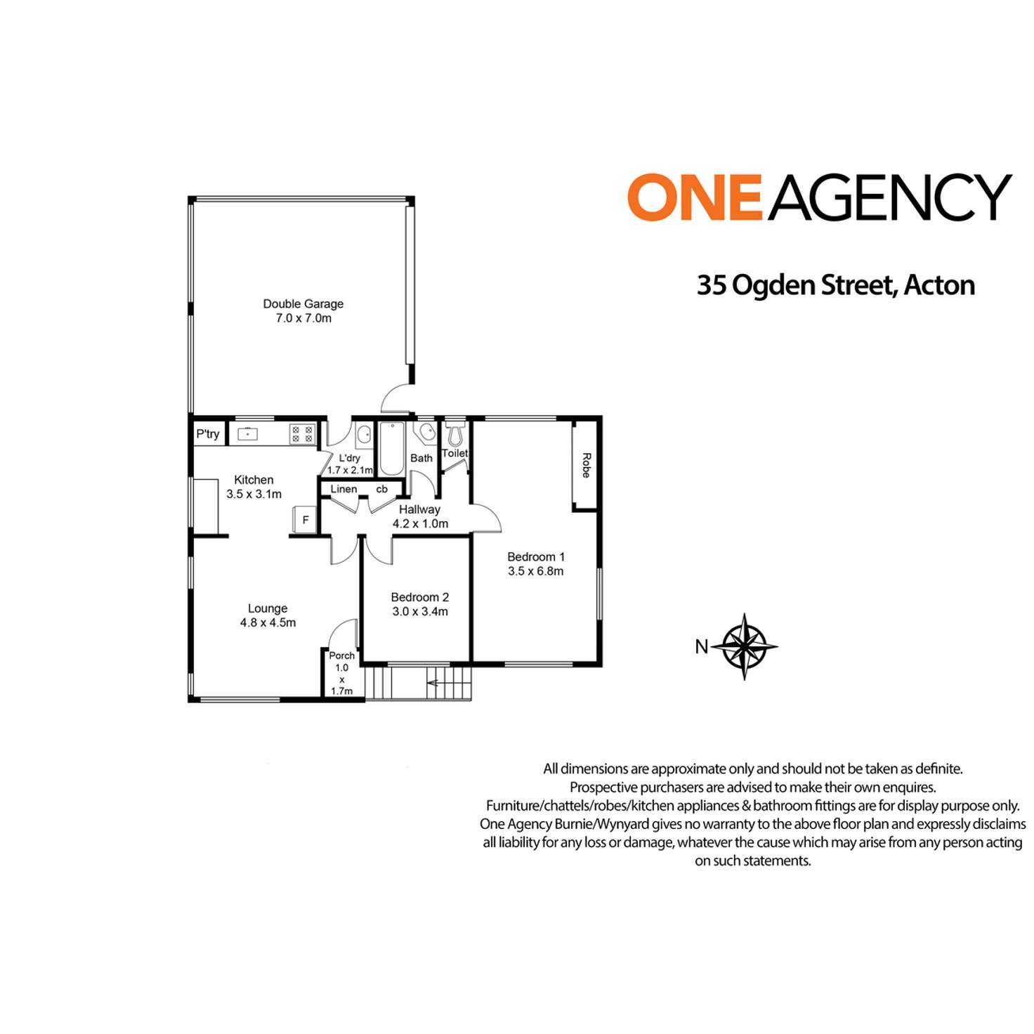 Floorplan of Homely house listing, 35 Ogden Street, Acton TAS 7320