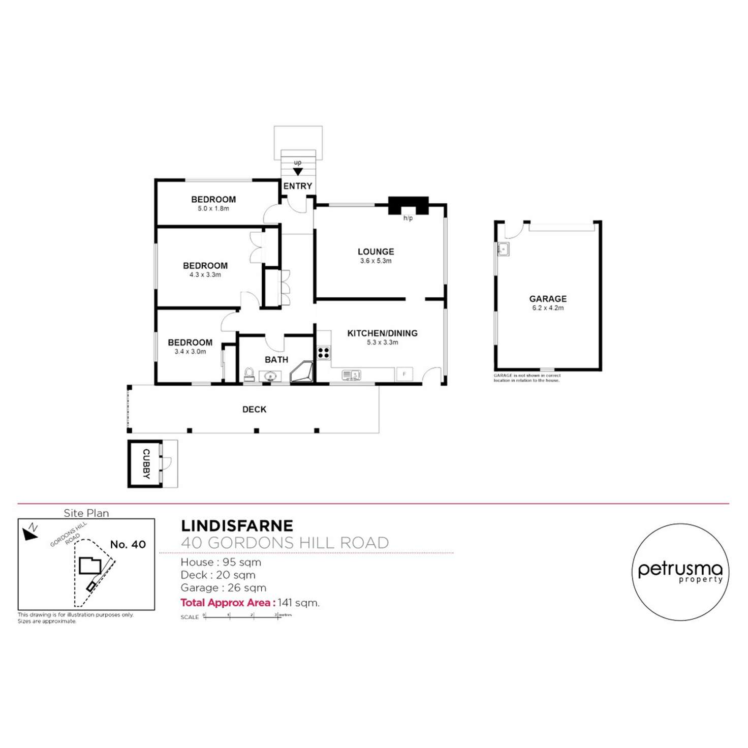 Floorplan of Homely house listing, 40 Gordons Hill Road, Lindisfarne TAS 7015