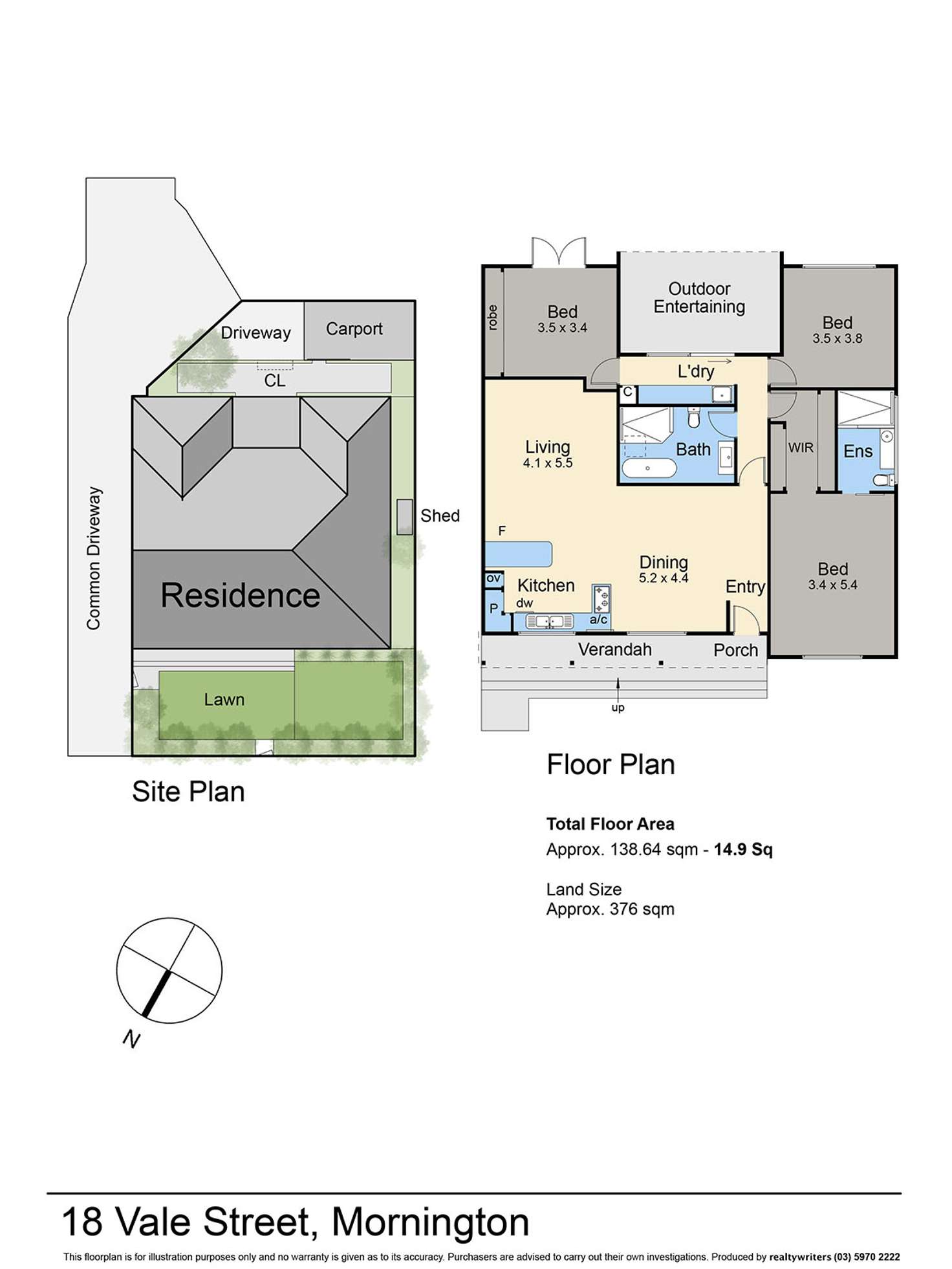 Floorplan of Homely house listing, 18 Vale Street, Mornington VIC 3931
