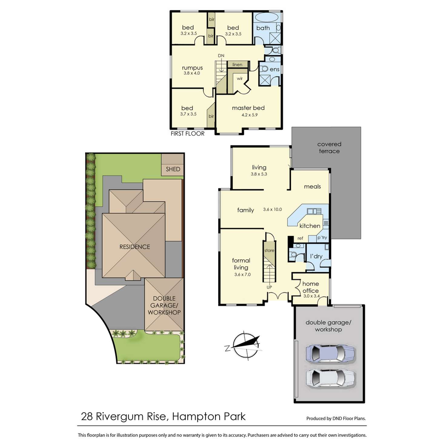 Floorplan of Homely house listing, 28 Rivergum Rise, Hampton Park VIC 3976