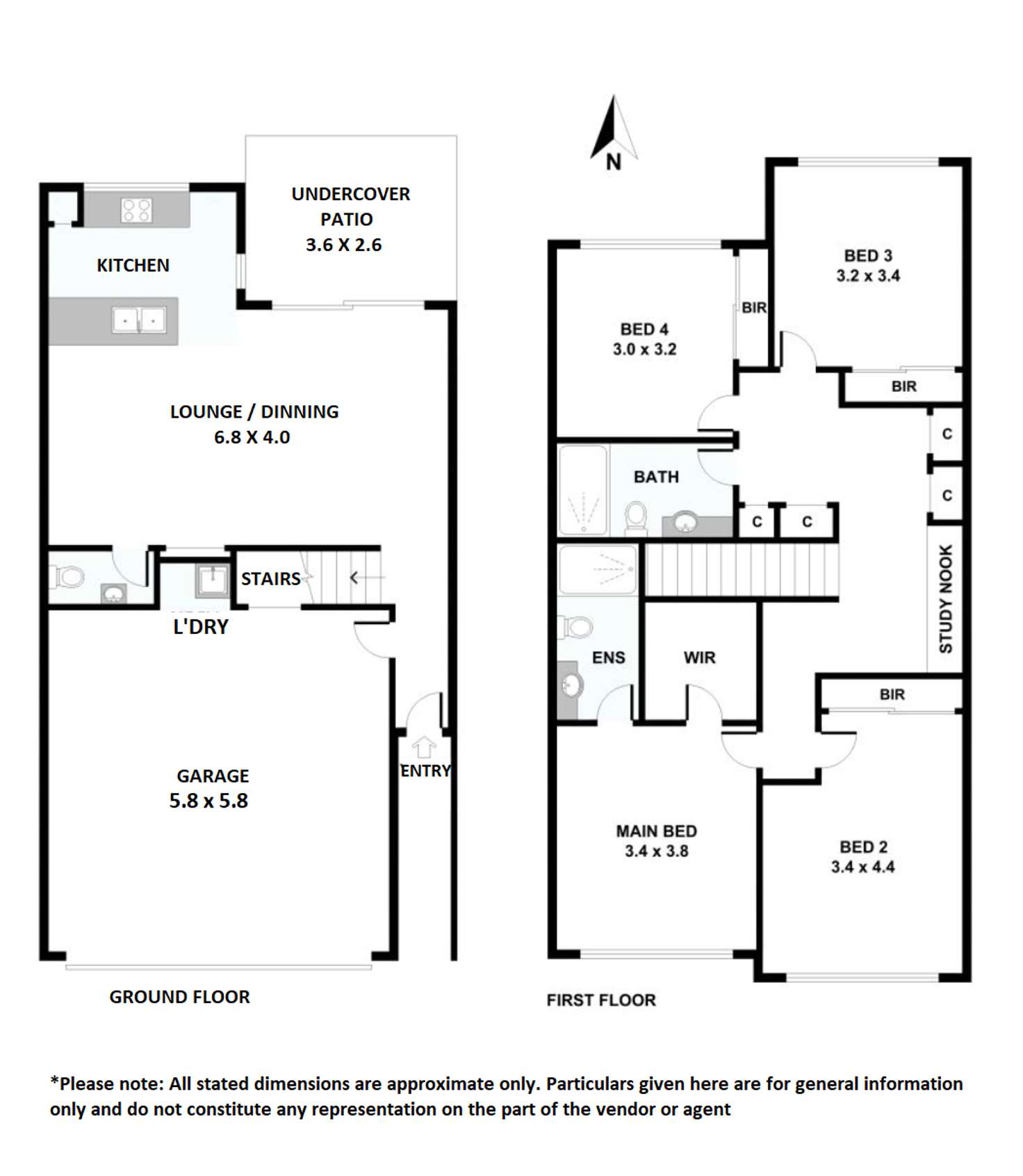 Floorplan of Homely townhouse listing, 6/169 Ridley Road, Bridgeman Downs QLD 4035