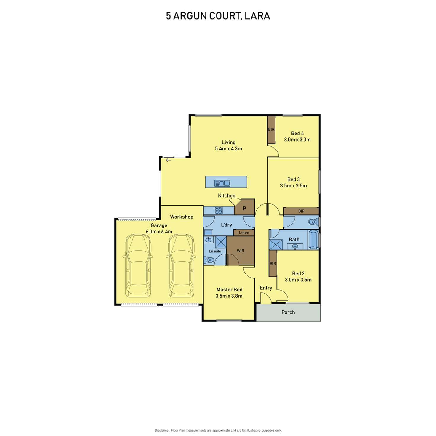 Floorplan of Homely house listing, 5 Argun Court, Lara VIC 3212