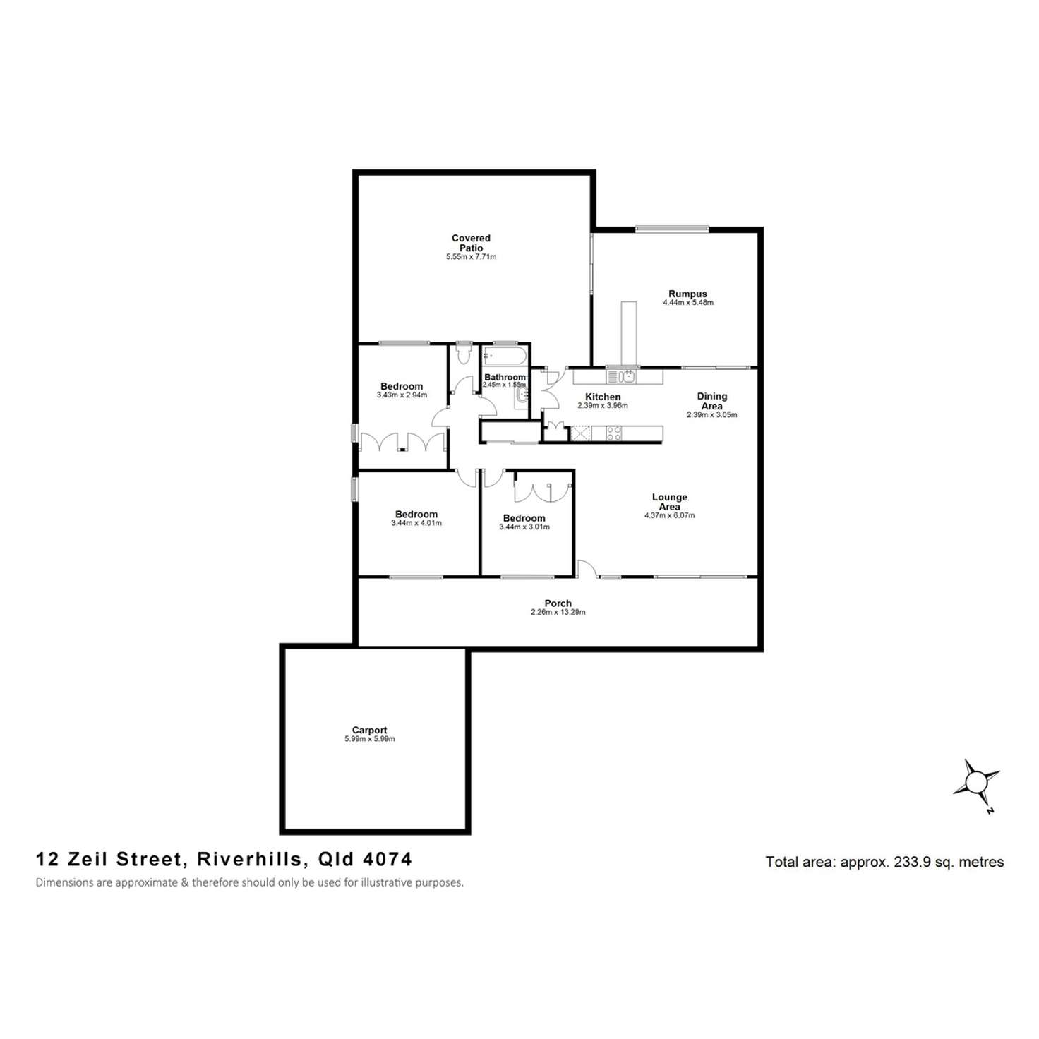 Floorplan of Homely house listing, 12 Zeil Street, Riverhills QLD 4074