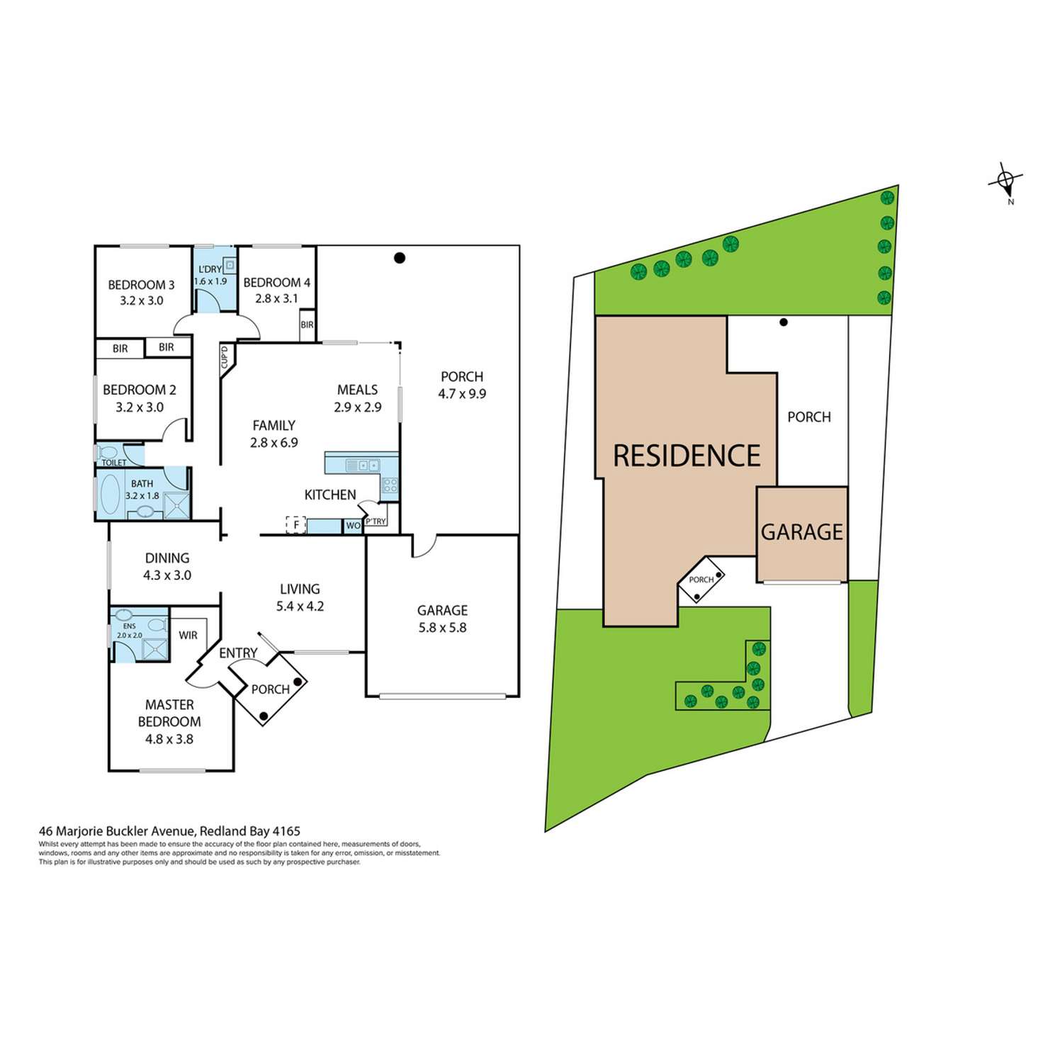 Floorplan of Homely house listing, 46 Marjorie Buckler Avenue., Redland Bay QLD 4165
