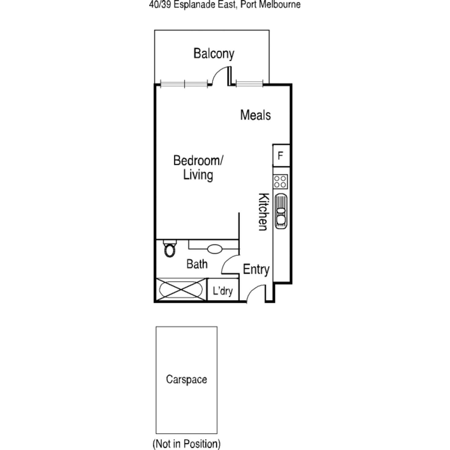 Floorplan of Homely apartment listing, 40/39 Esplanade  East, Port Melbourne VIC 3207