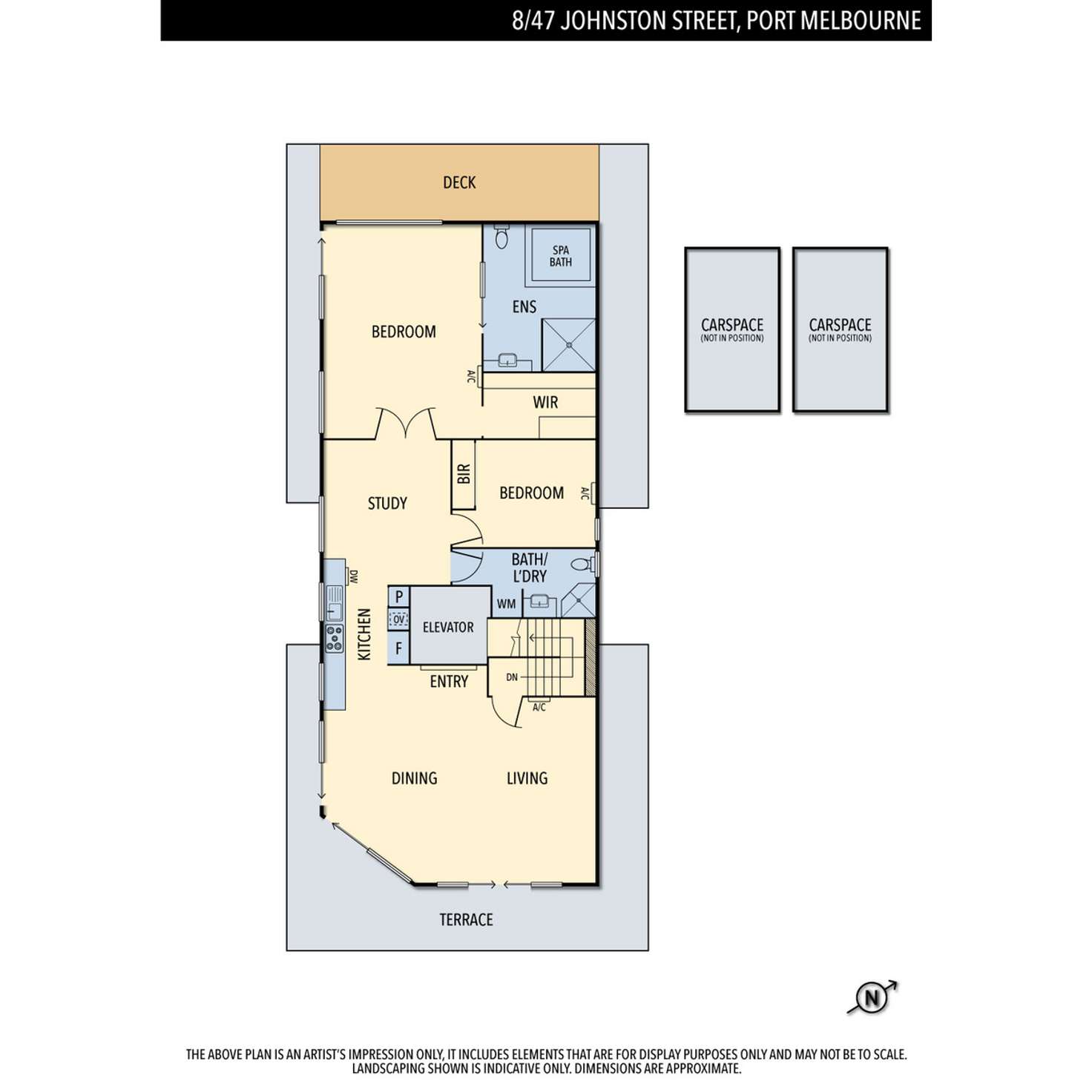 Floorplan of Homely apartment listing, 8/47 Johnston Street, Port Melbourne VIC 3207