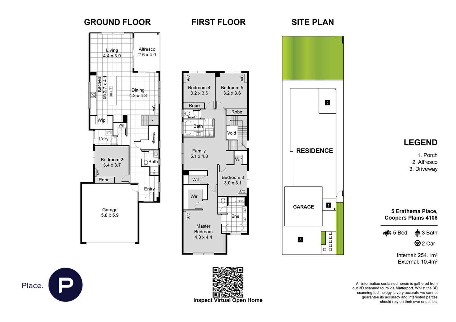 Floorplan of Homely house listing, 5 Erathema Place, Coopers Plains QLD 4108