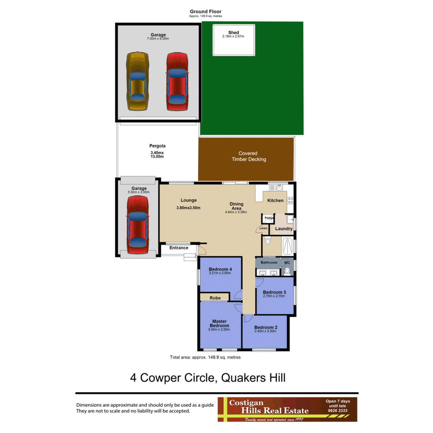 Floorplan of Homely house listing, 4 Cowper Circle, Quakers Hill NSW 2763