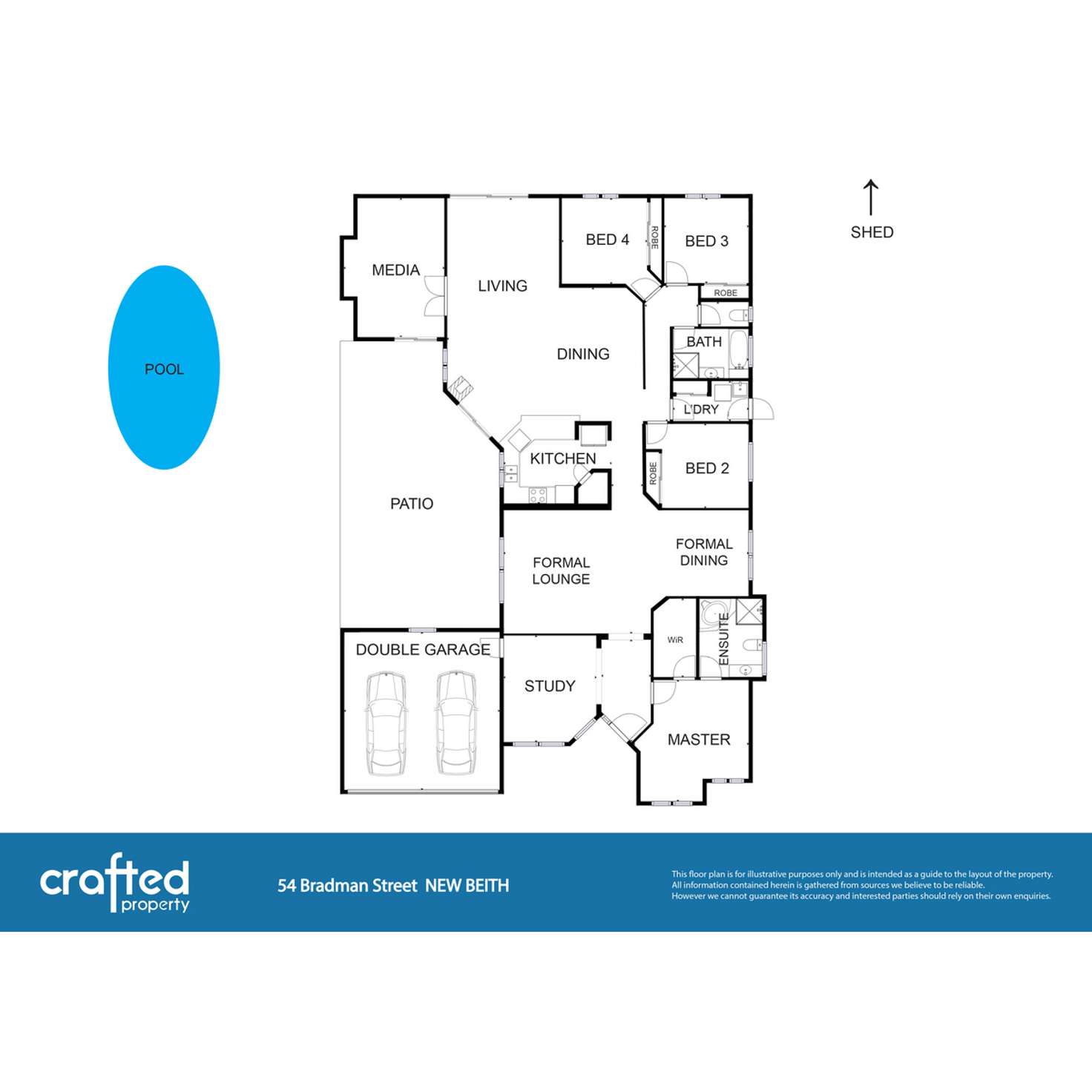 Floorplan of Homely house listing, 54 Bradman Street, New Beith QLD 4124