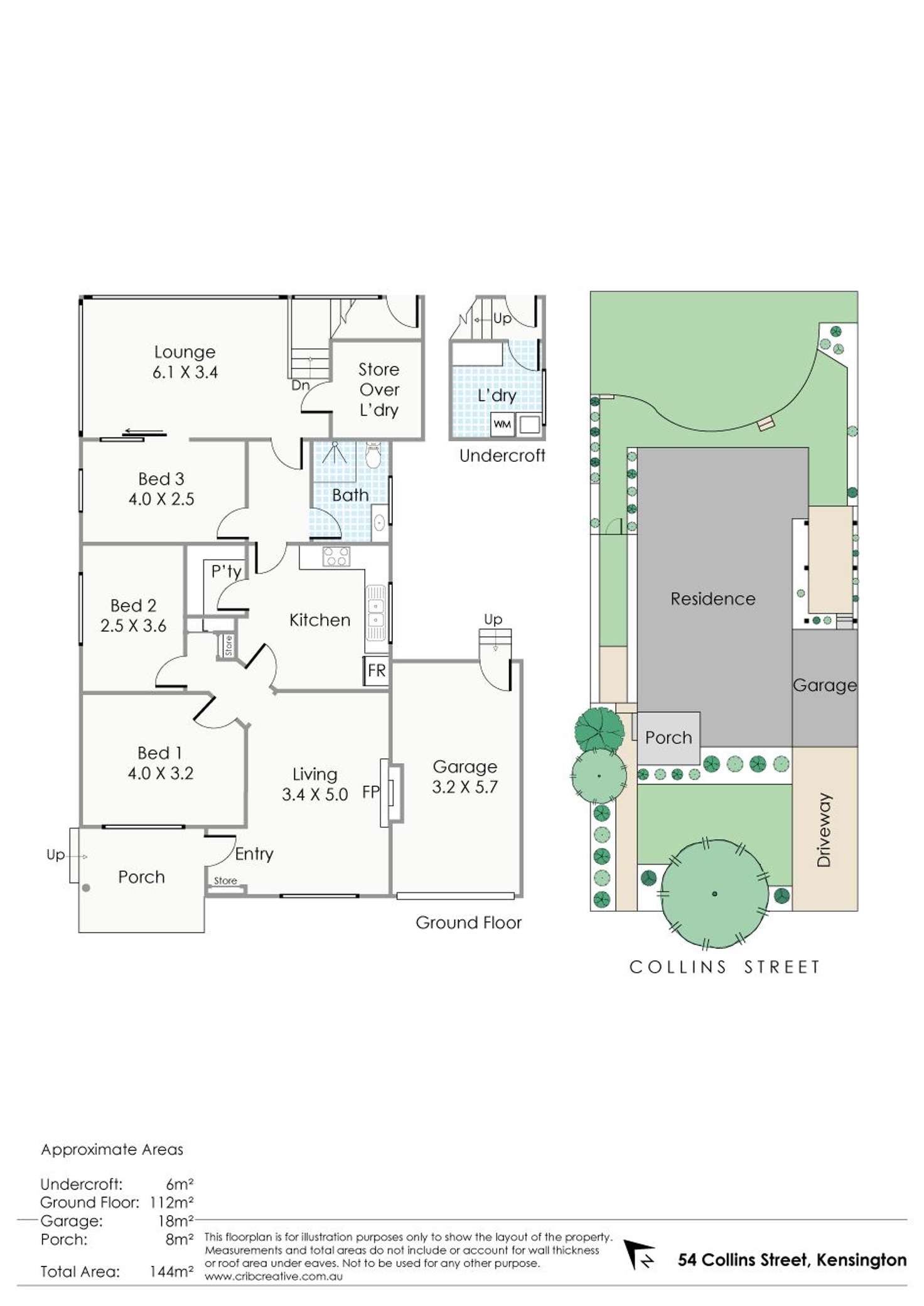 Floorplan of Homely house listing, 54 Collins Street, Kensington WA 6151