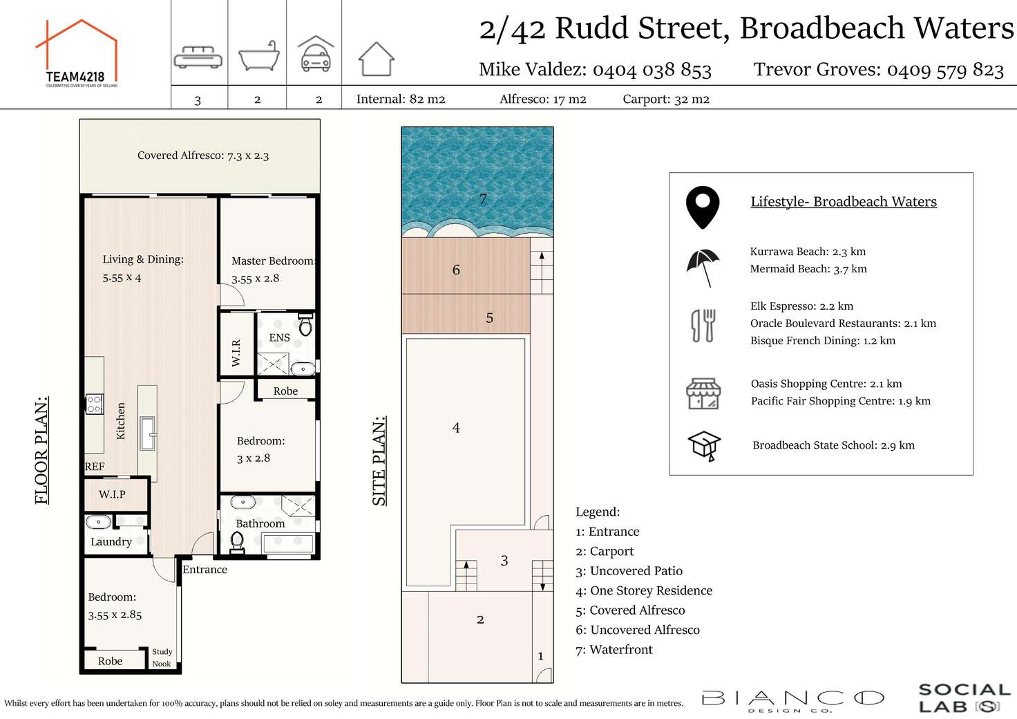 Floorplan of Homely semiDetached listing, 2/42 Rudd Street, Broadbeach Waters QLD 4218