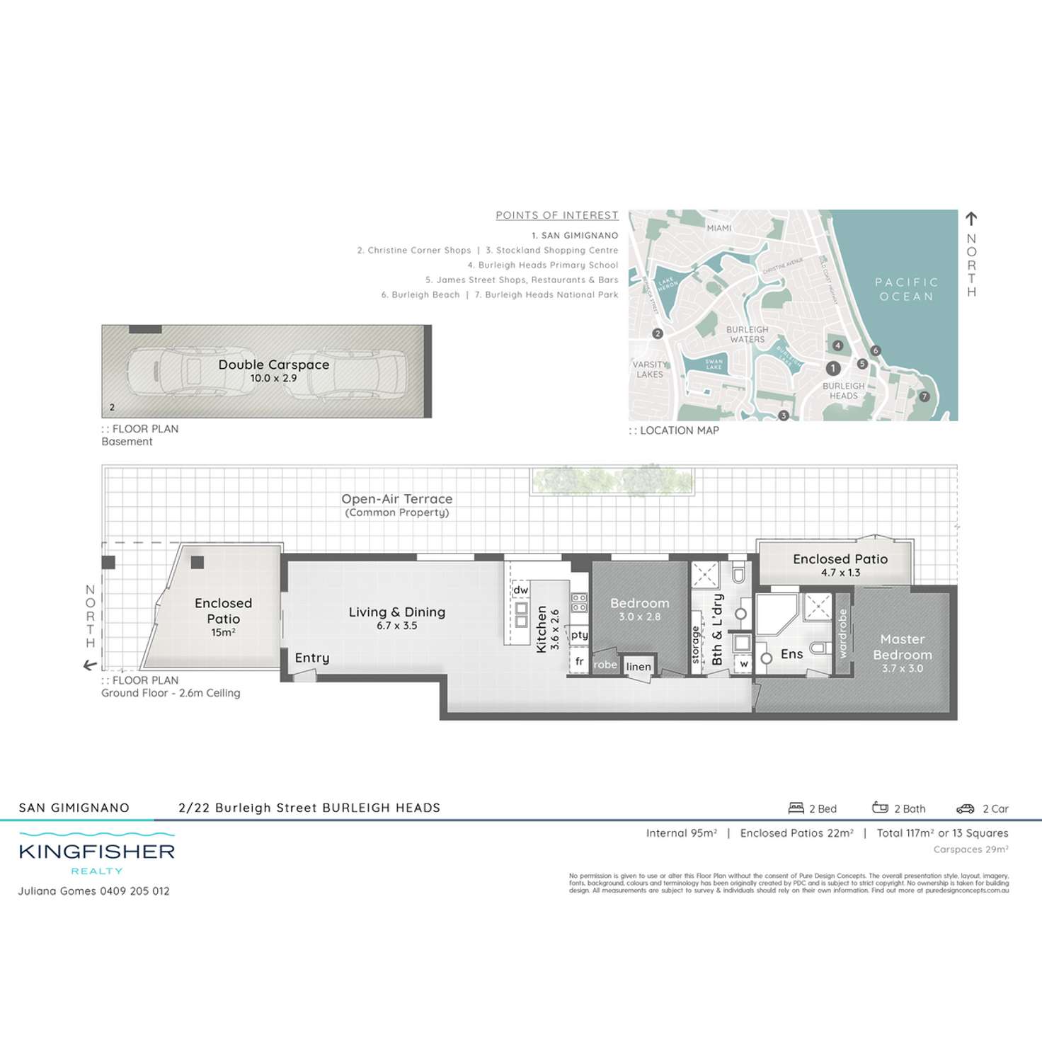 Floorplan of Homely apartment listing, 2/22 Burleigh Street, Burleigh Heads QLD 4220