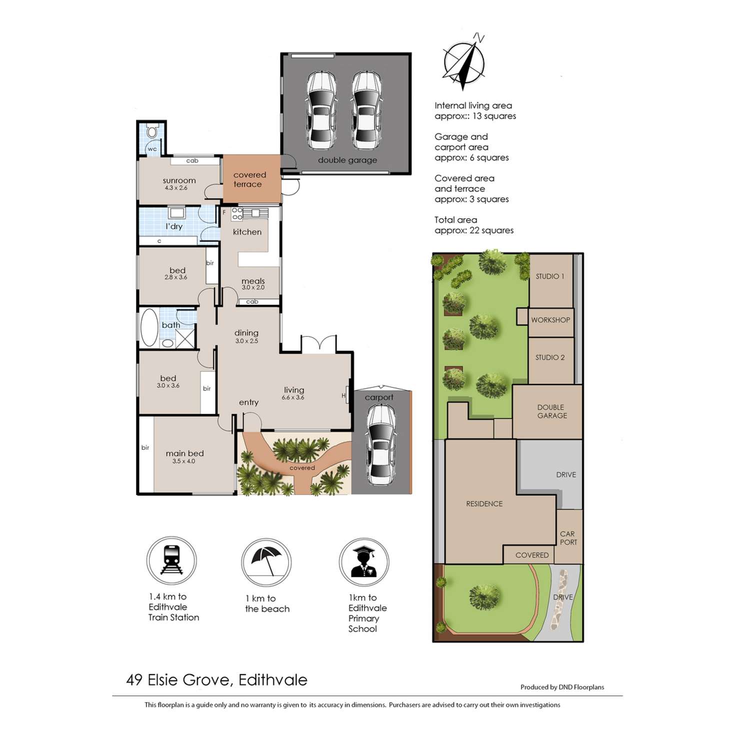 Floorplan of Homely house listing, 49 Elsie Grove, Edithvale VIC 3196