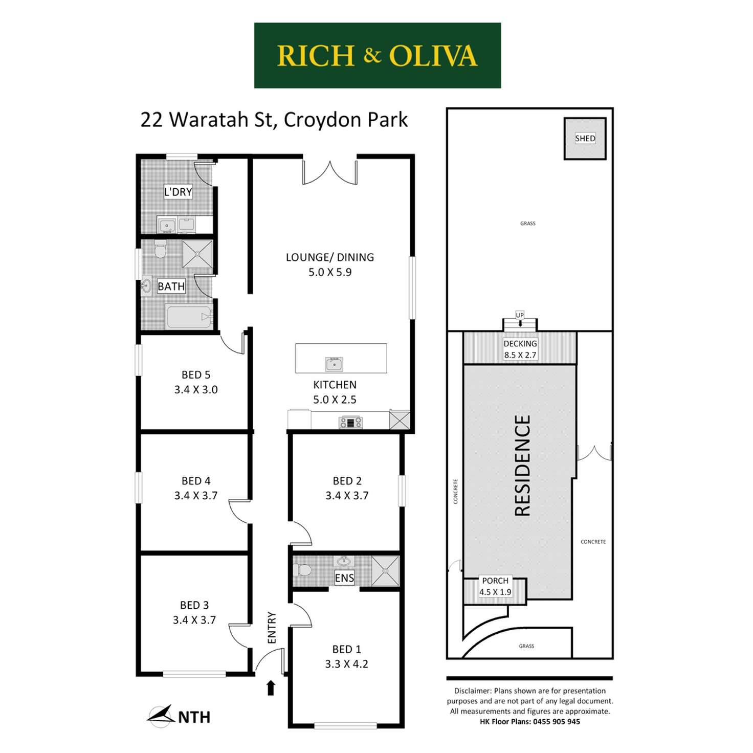 Floorplan of Homely house listing, 22 Waratah Street, Croydon Park NSW 2133