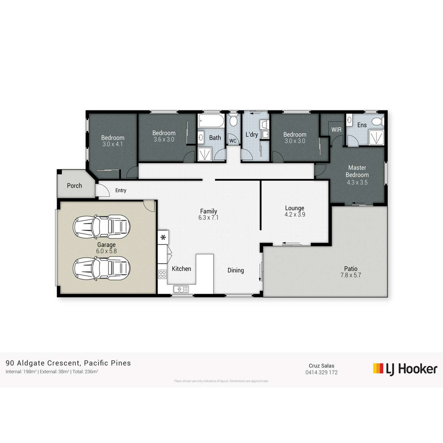 Floorplan of Homely house listing, 90 Aldgate Crescent, Pacific Pines QLD 4211