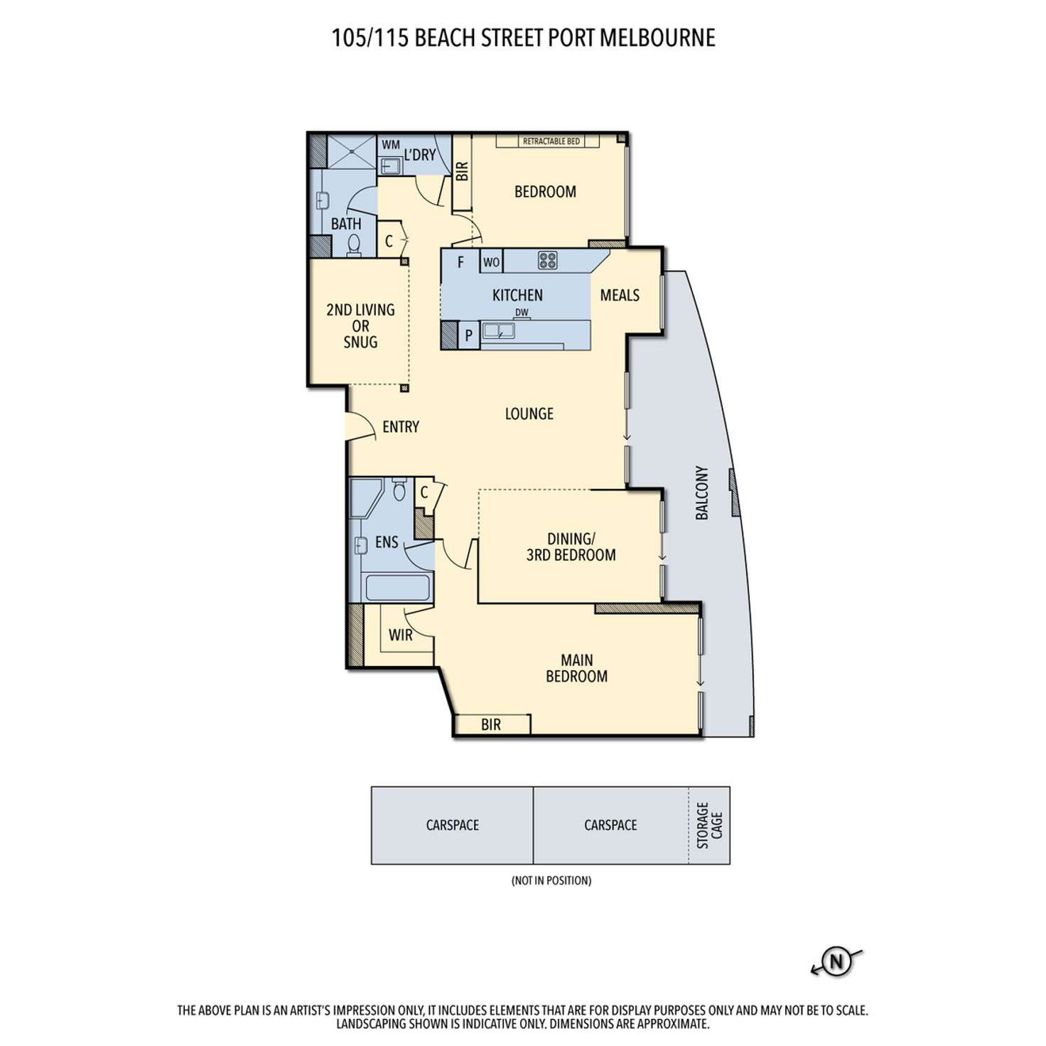 Floorplan of Homely apartment listing, 105/115 Beach Street, Port Melbourne VIC 3207