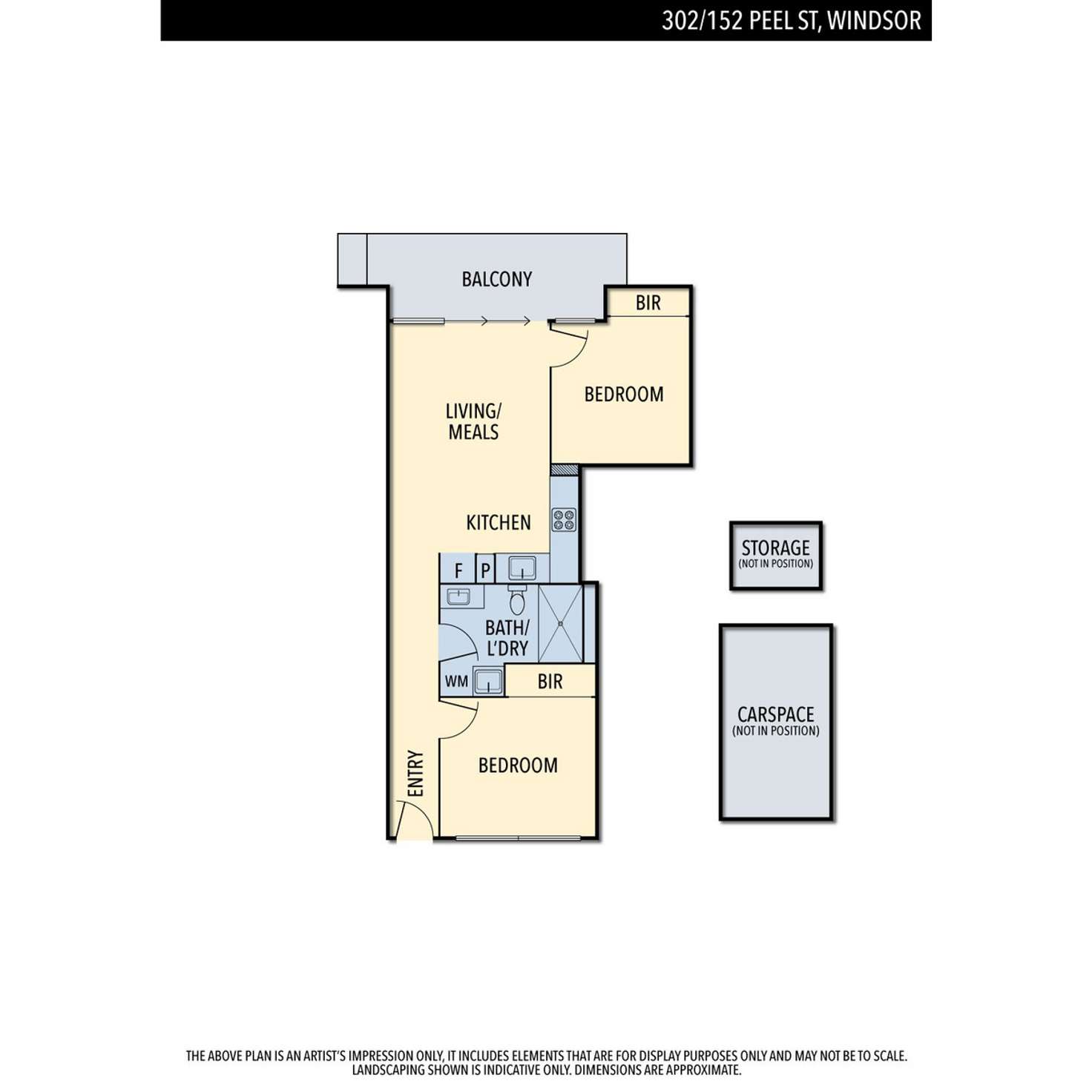 Floorplan of Homely apartment listing, 302/152 Peel Street, Windsor VIC 3181