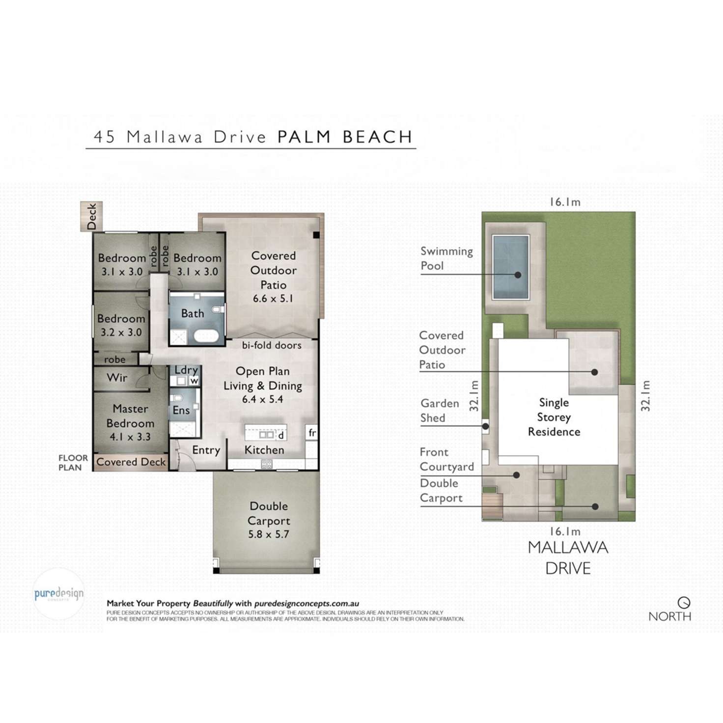 Floorplan of Homely house listing, 45 Mallawa Drive, Palm Beach QLD 4221